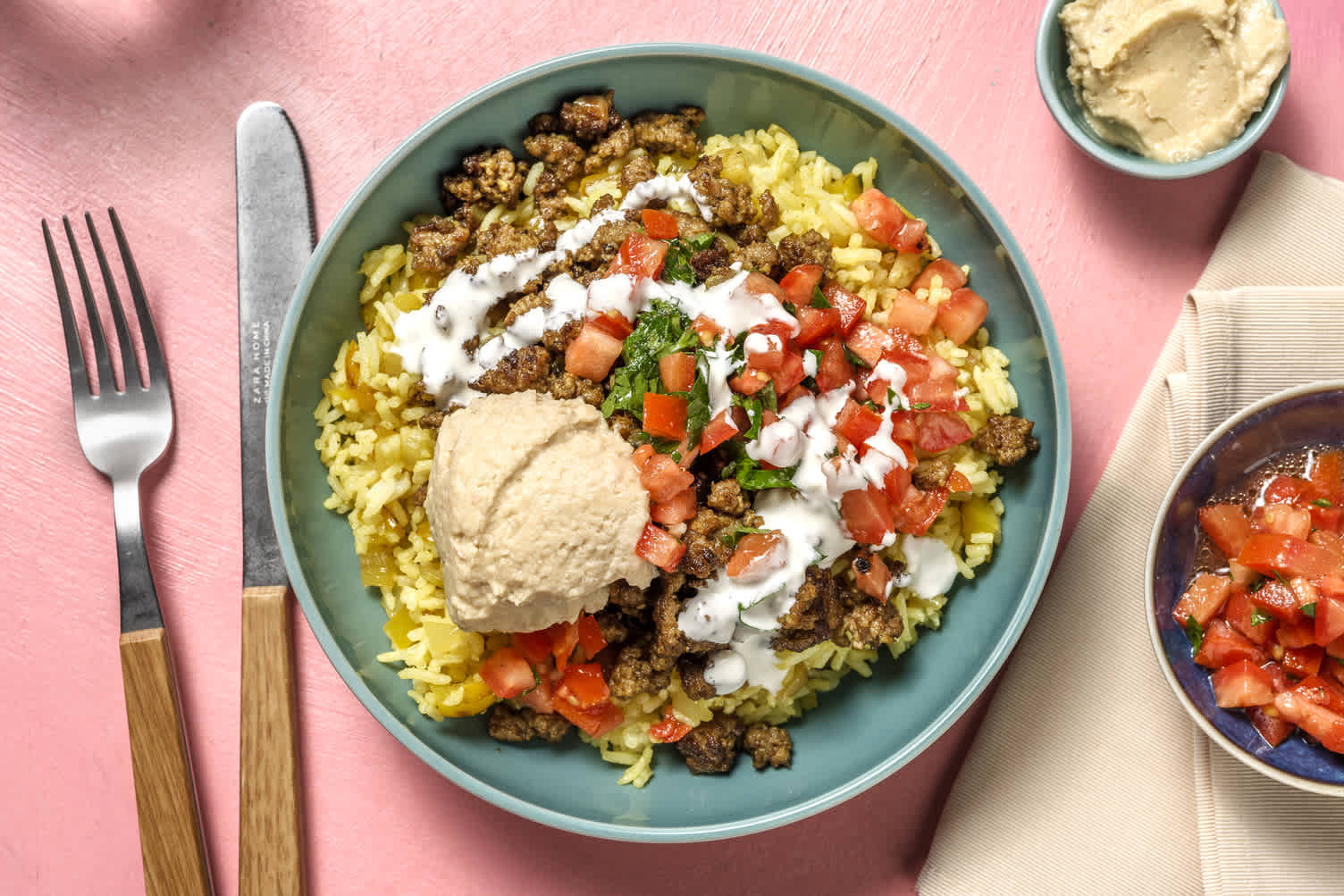 Middle Eastern-Inspired Beef Bowls