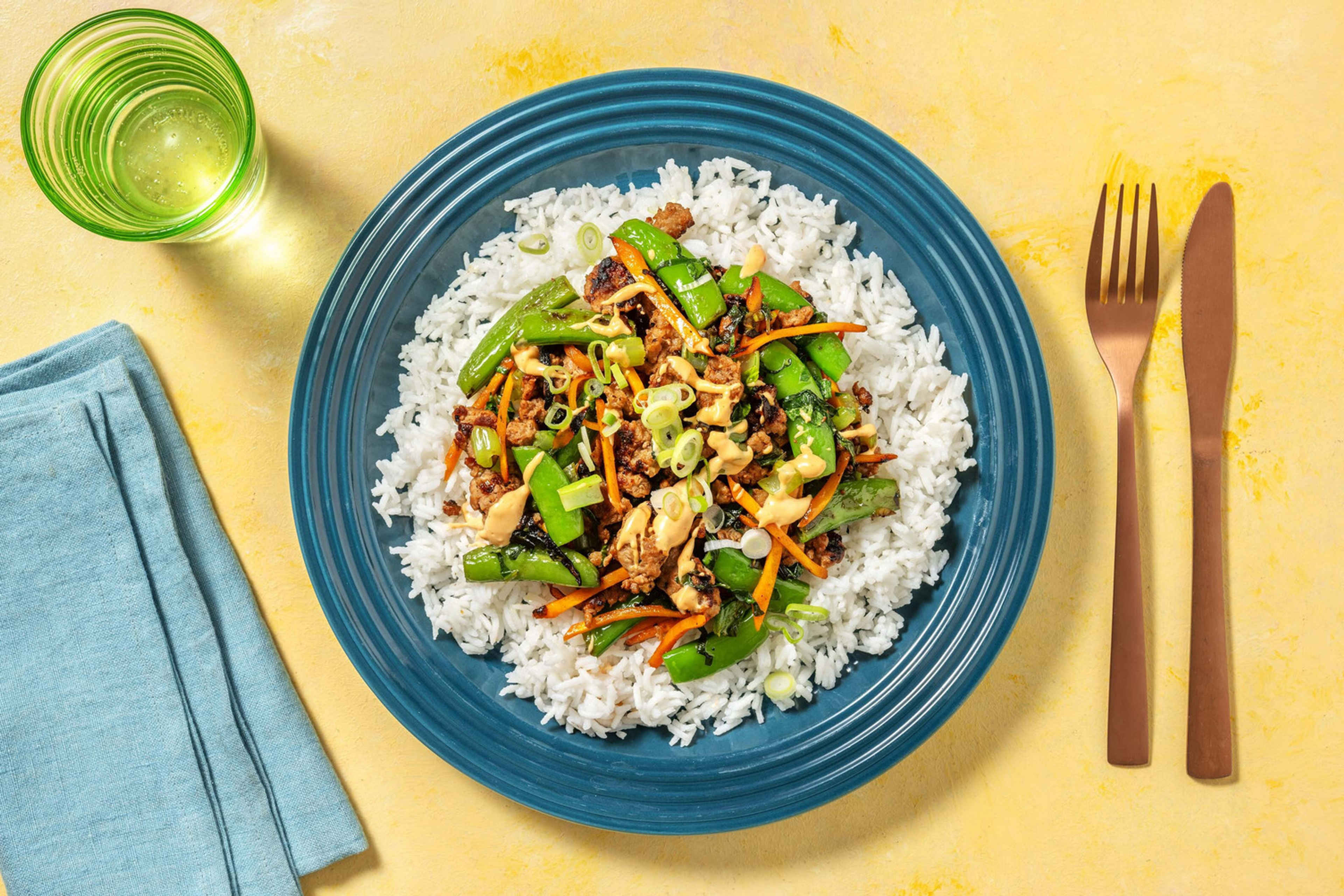 SesameSoy Turkey and Rice Bowls Recipe HelloFresh