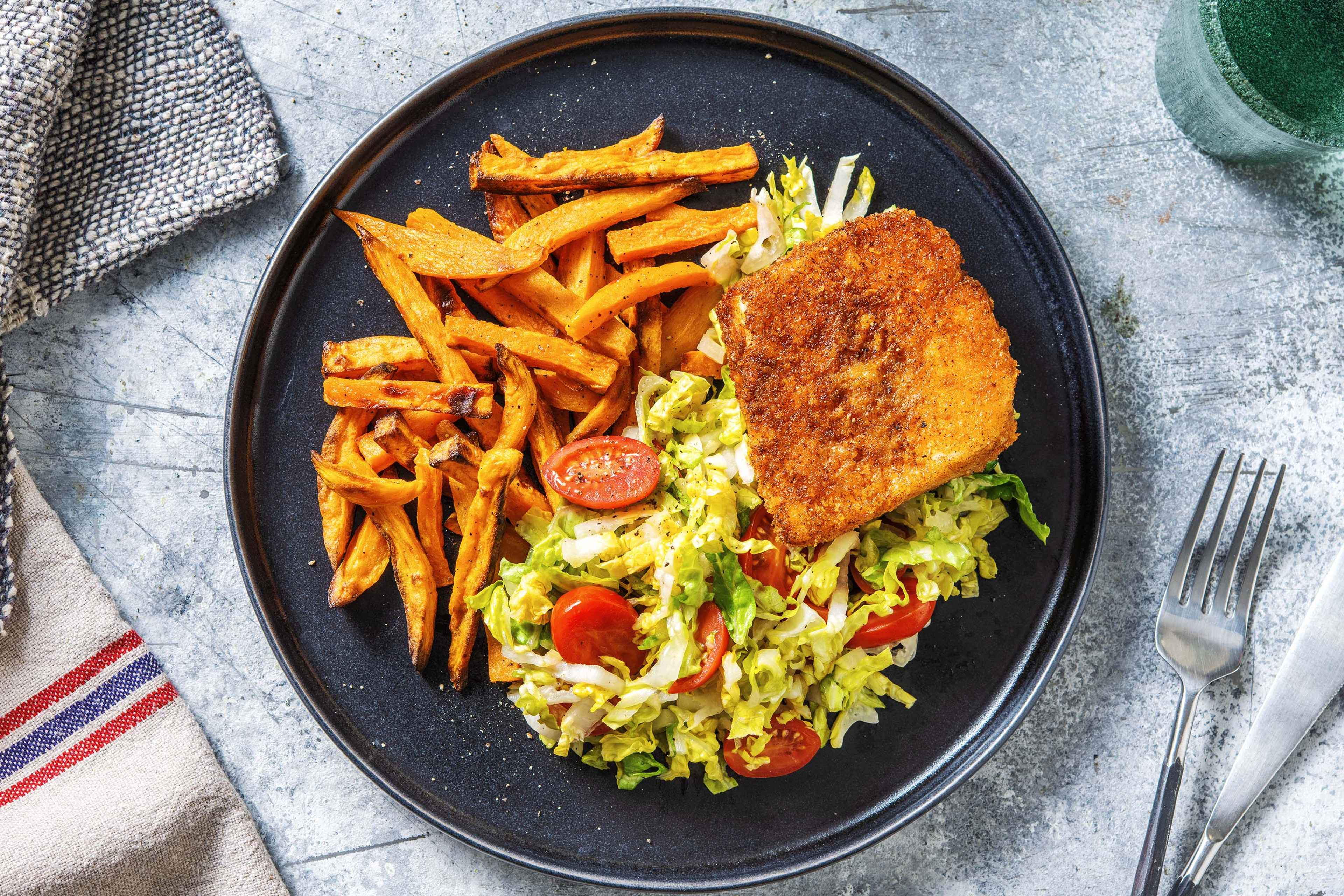Breaded Halloumi Steaks Recipe HelloFresh