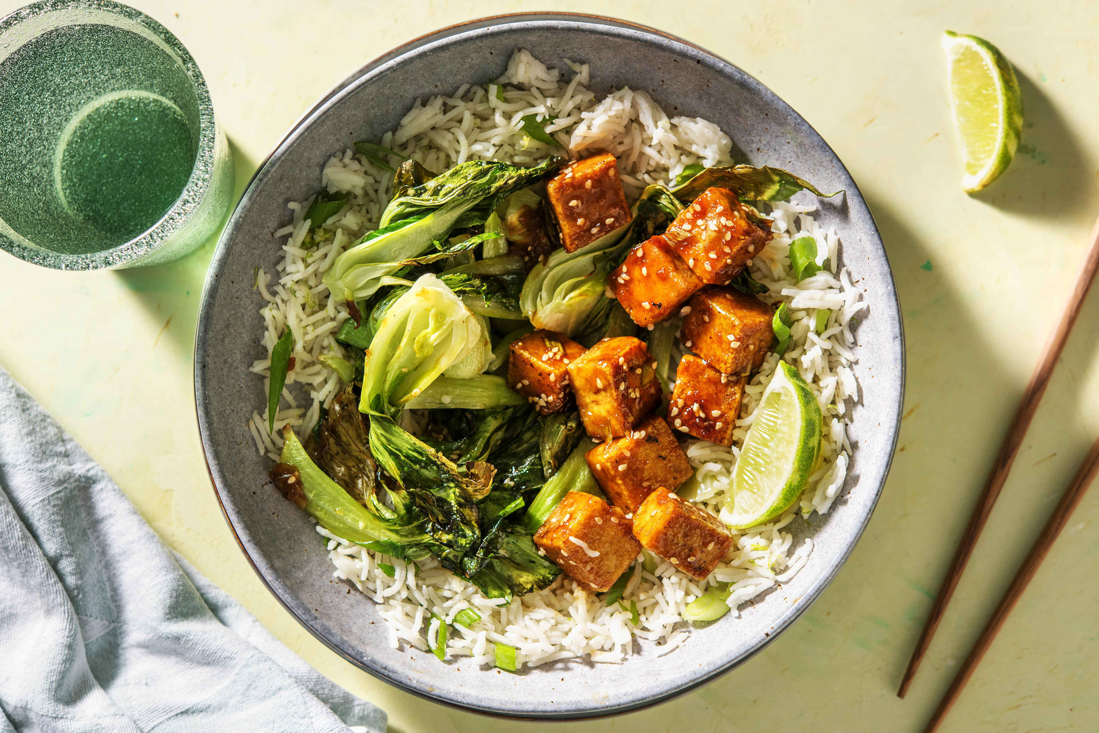 Bulgogi Tofu, Roasted Bok Choy & Rice Recipe HelloFresh