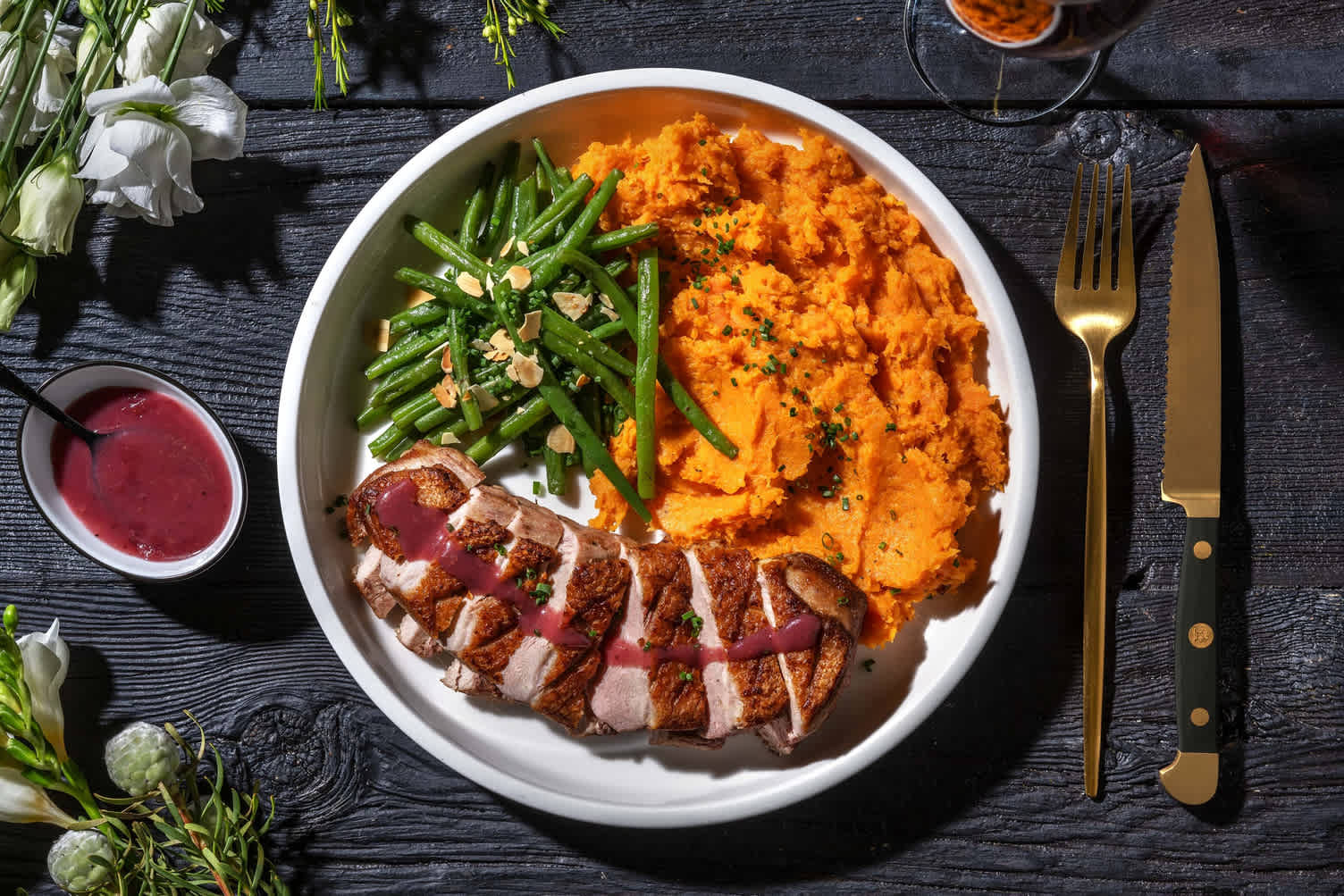 Duck and Double-Berry Sauce Recipe | HelloFresh