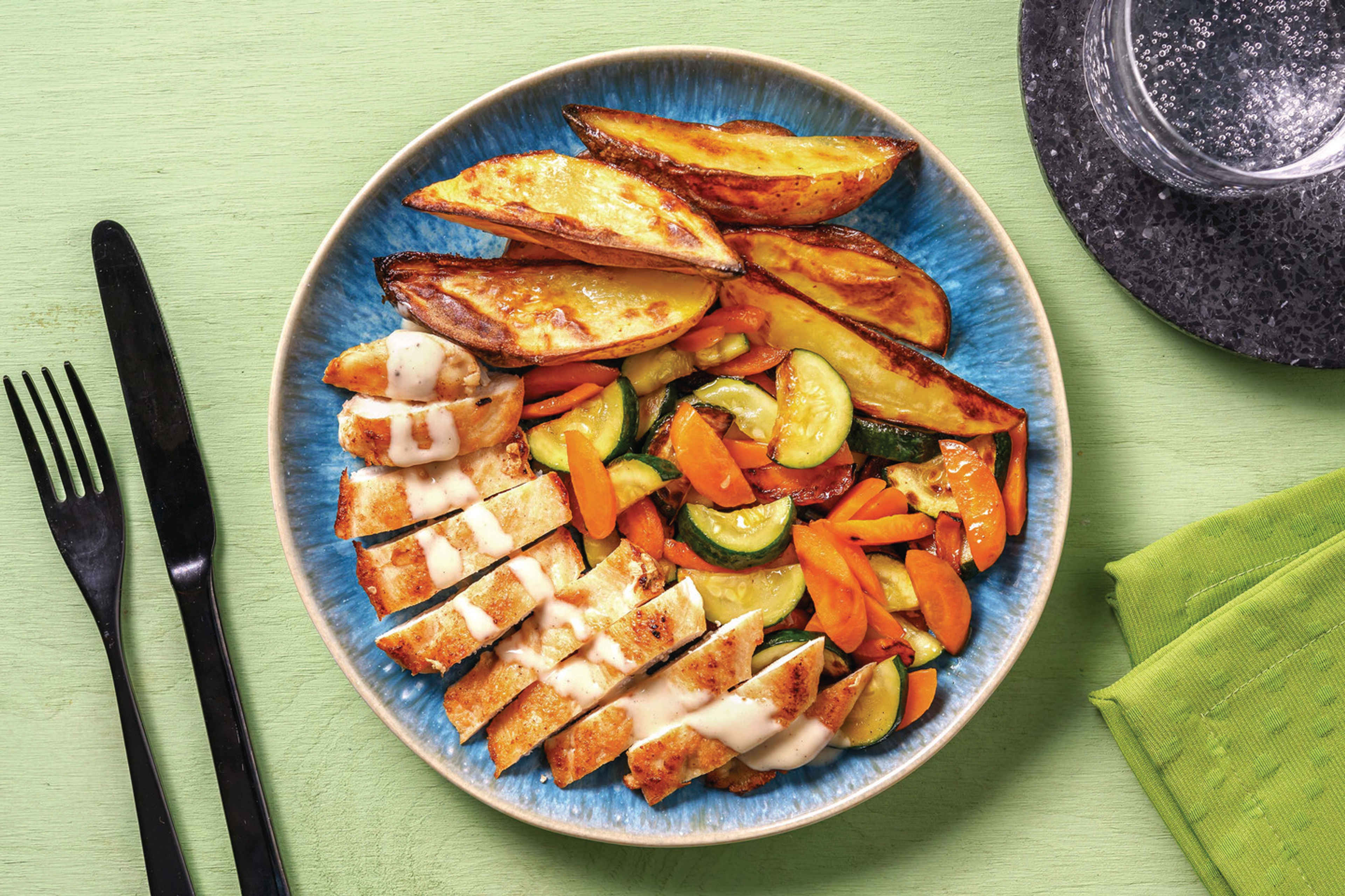 Chicken & Creamy Garlic Sauce Recipe HelloFresh