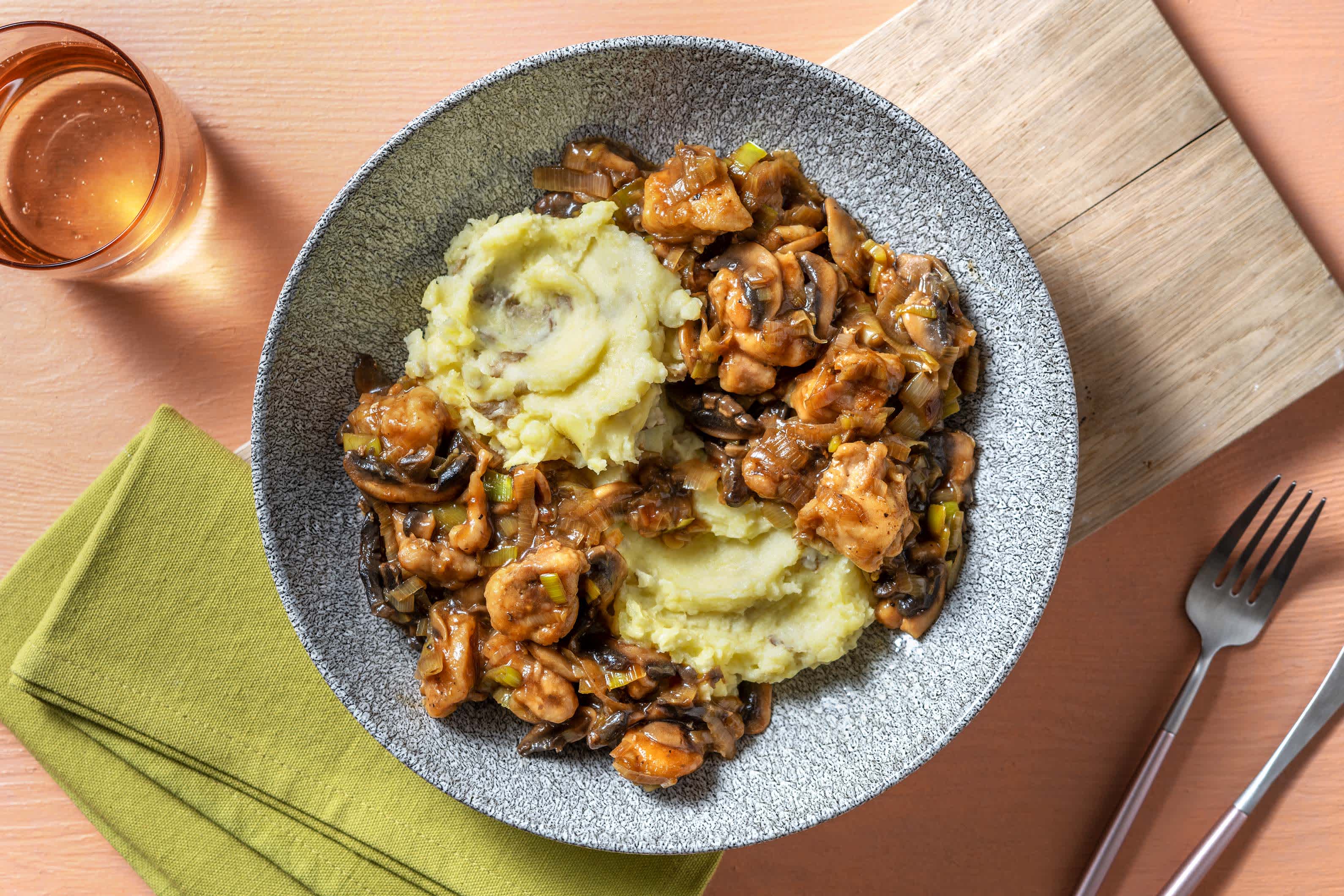 Chicken, Red Wine Jus and Mushroom Stew Recipe HelloFresh