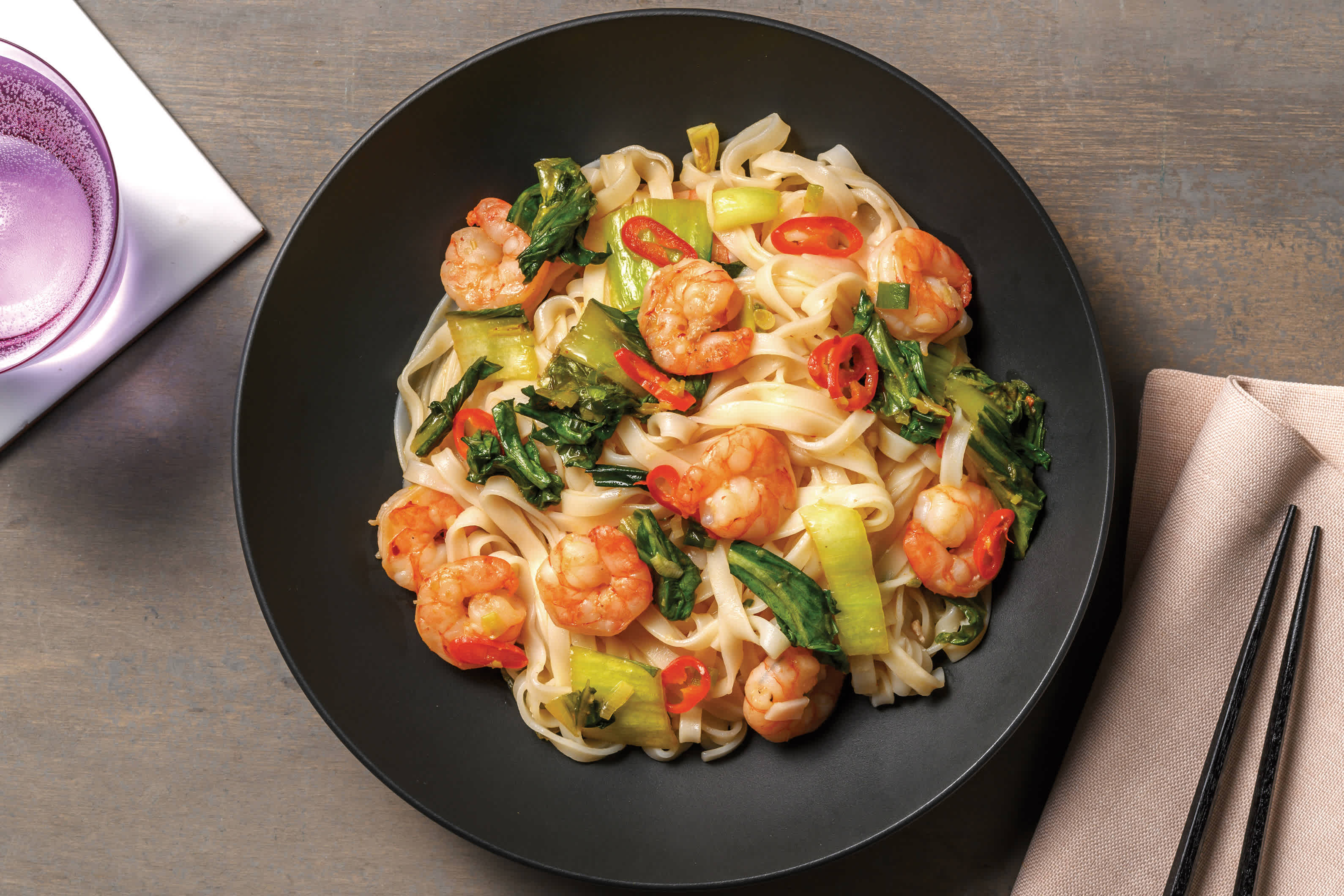 Chilli Jam Prawn & Noodle StirFry Recipe HelloFresh