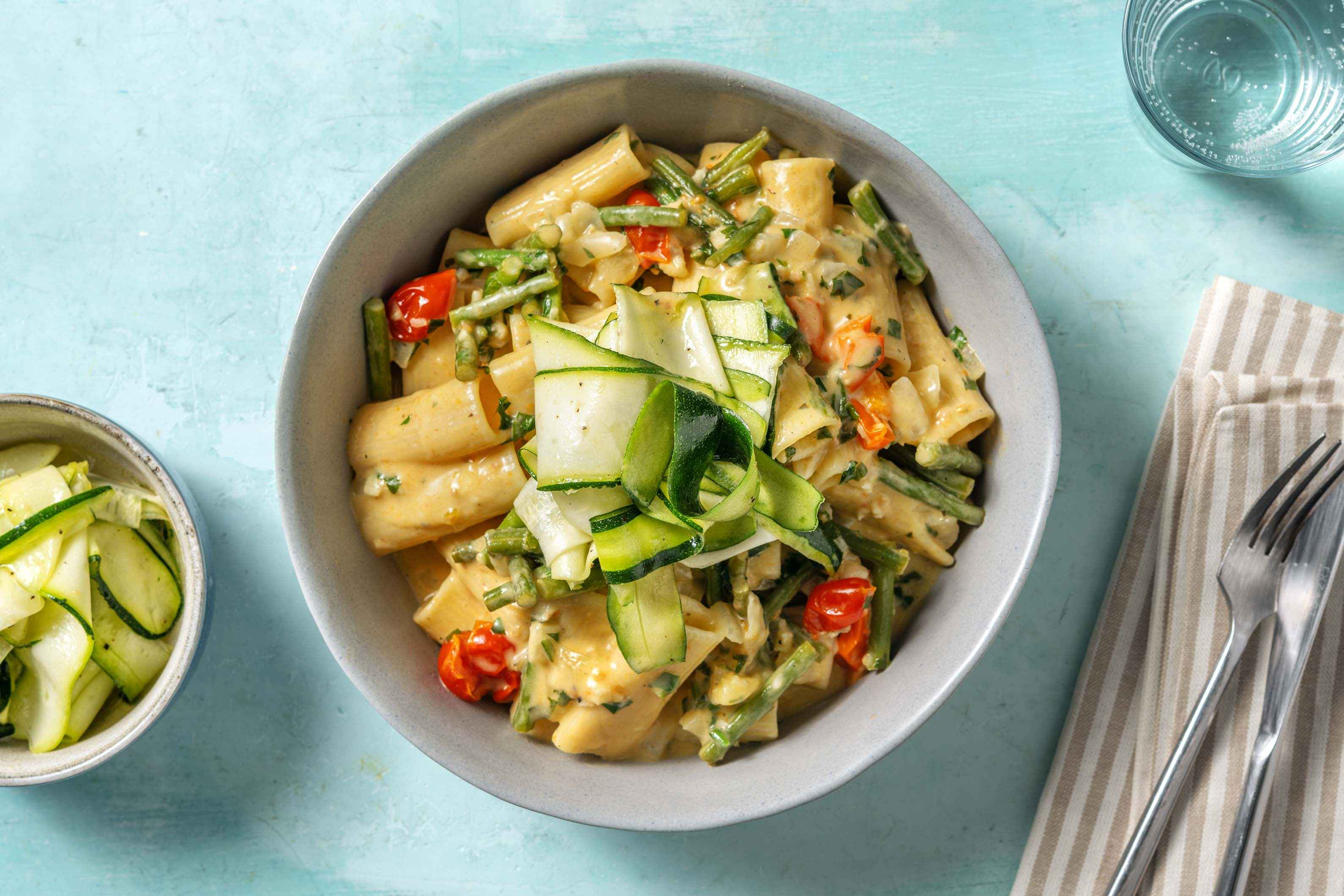 Creamy Green Bean Rigatoni Recipe | HelloFresh