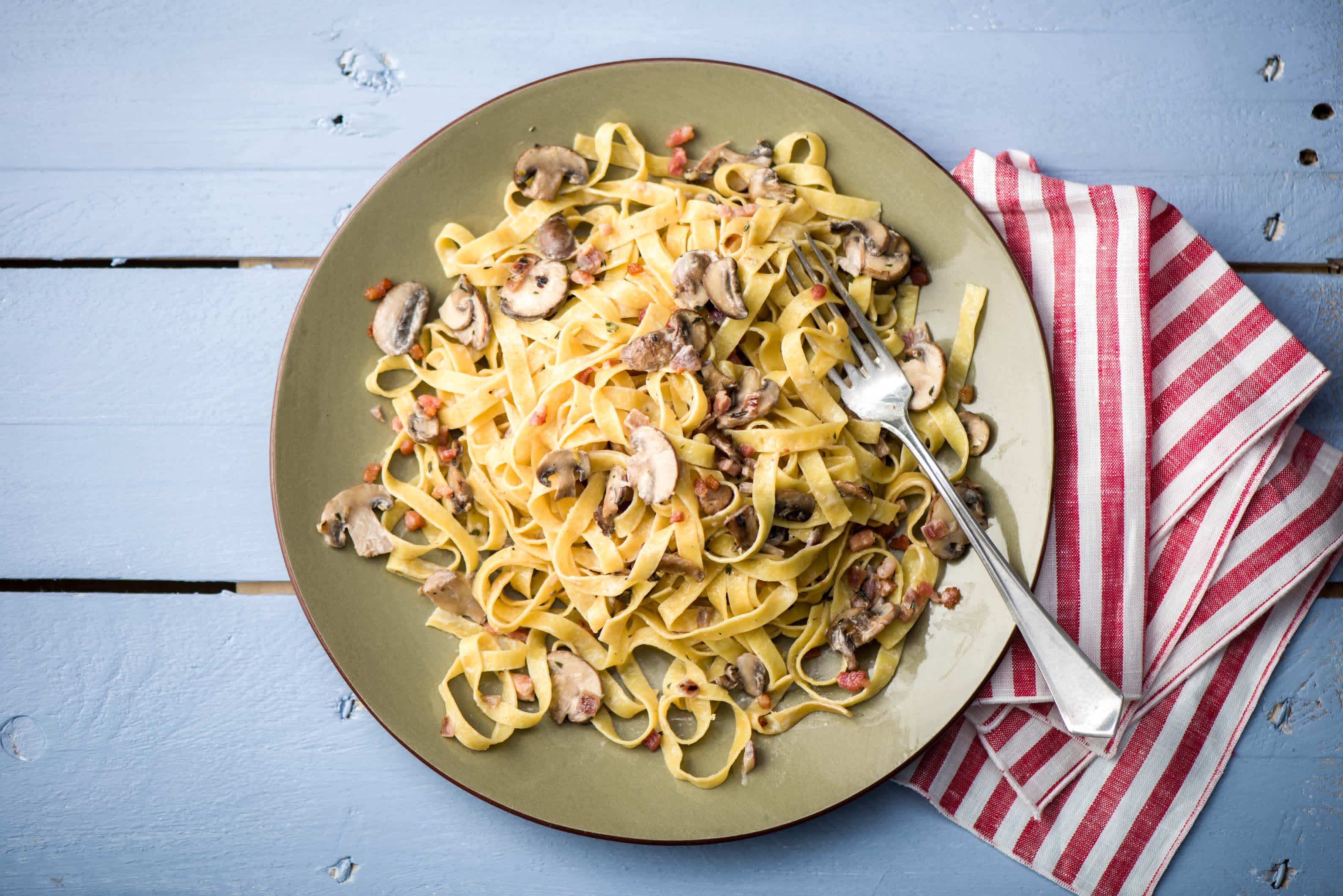 Crispy Pancetta Tagliatelle Recipe HelloFresh
