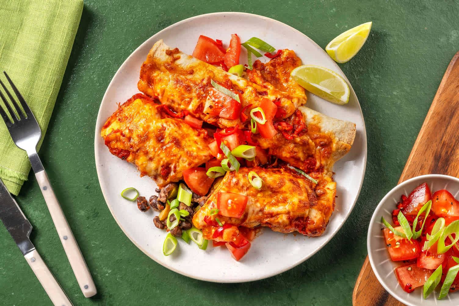 Enchiladas mit rauchiger Tomatensauce