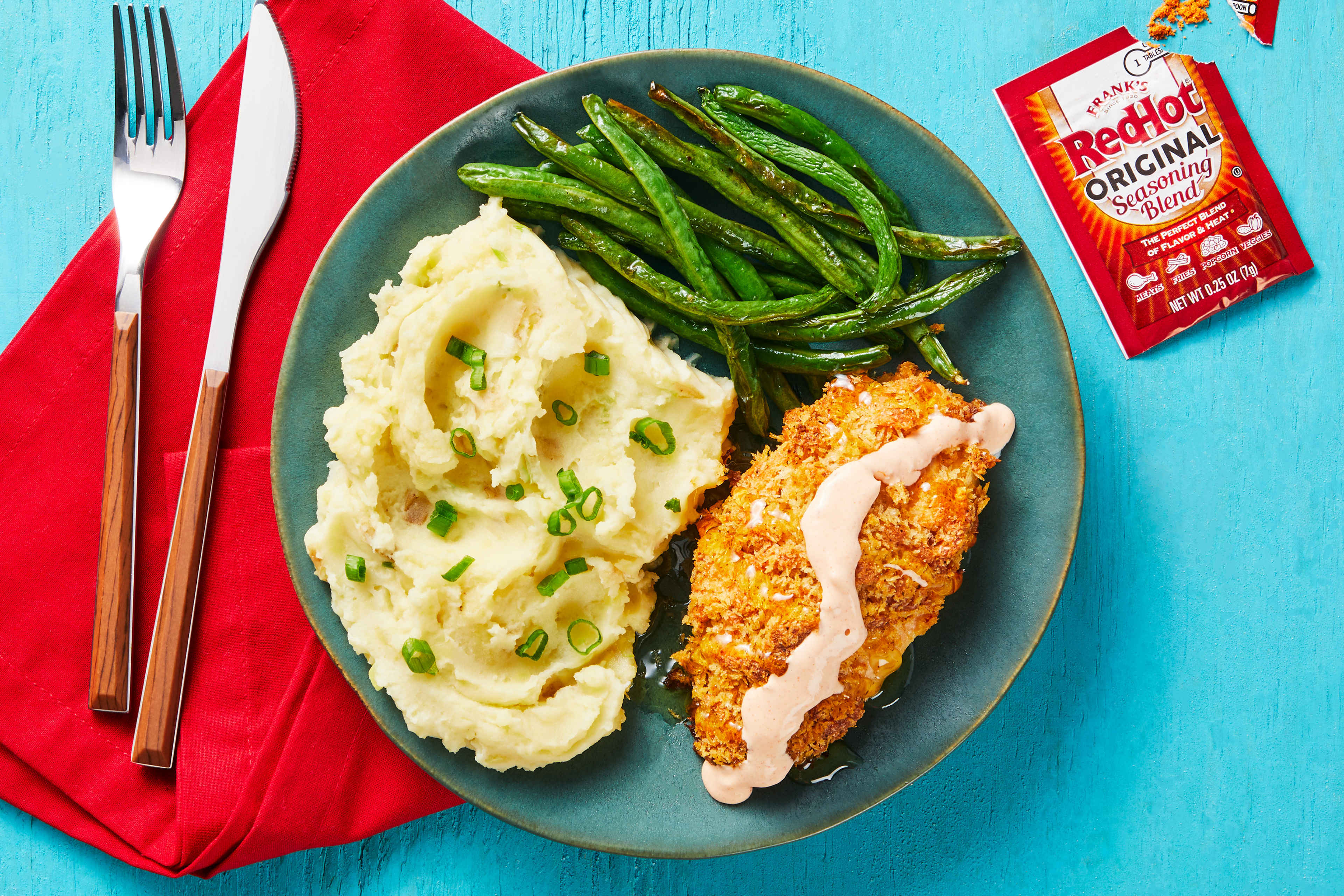 Frank’s RedHot®Spiced Crispy Chicken Recipe HelloFresh