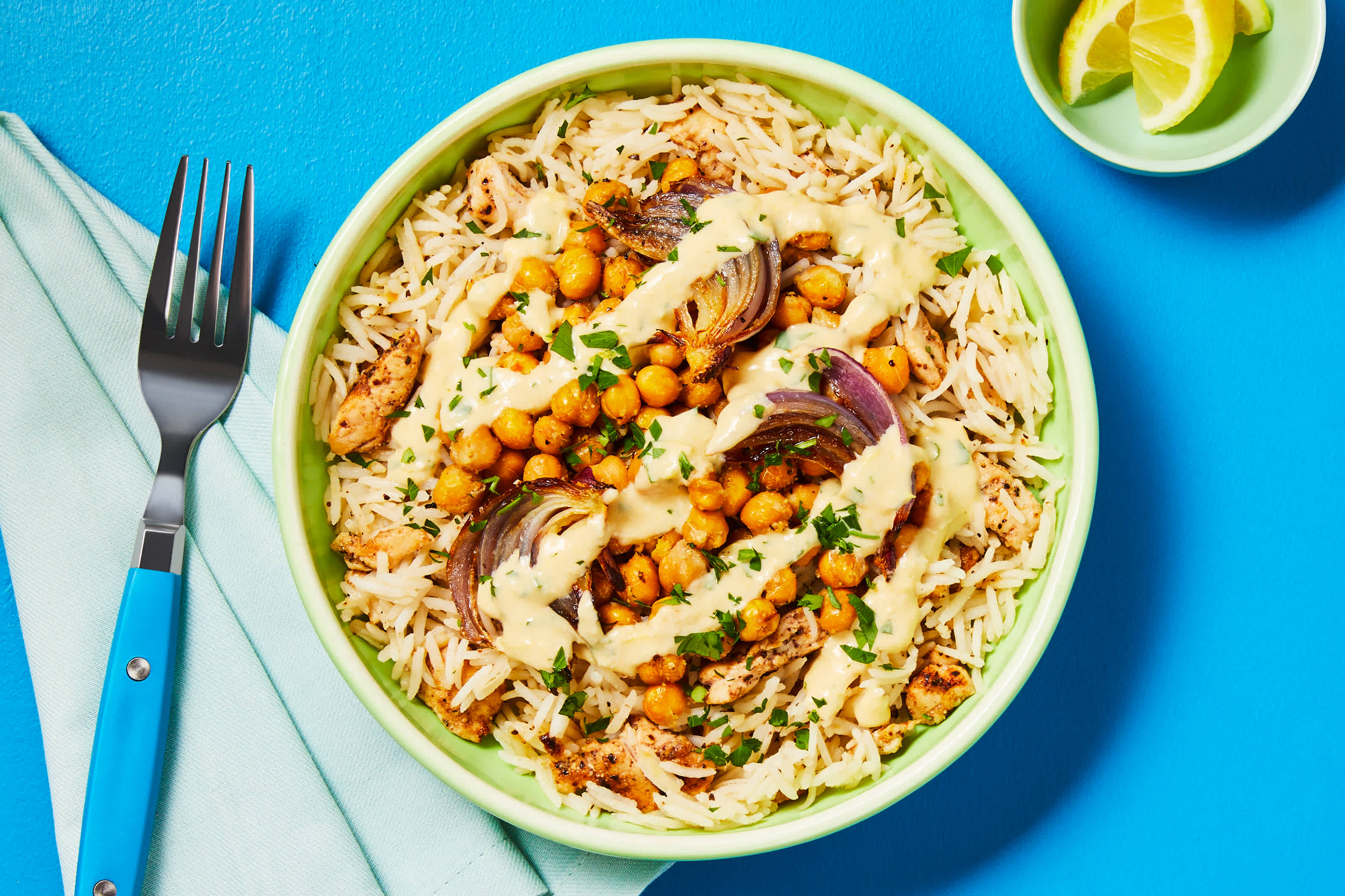 Garlicky Sumac Chicken & Chickpea Bowls Recipe HelloFresh
