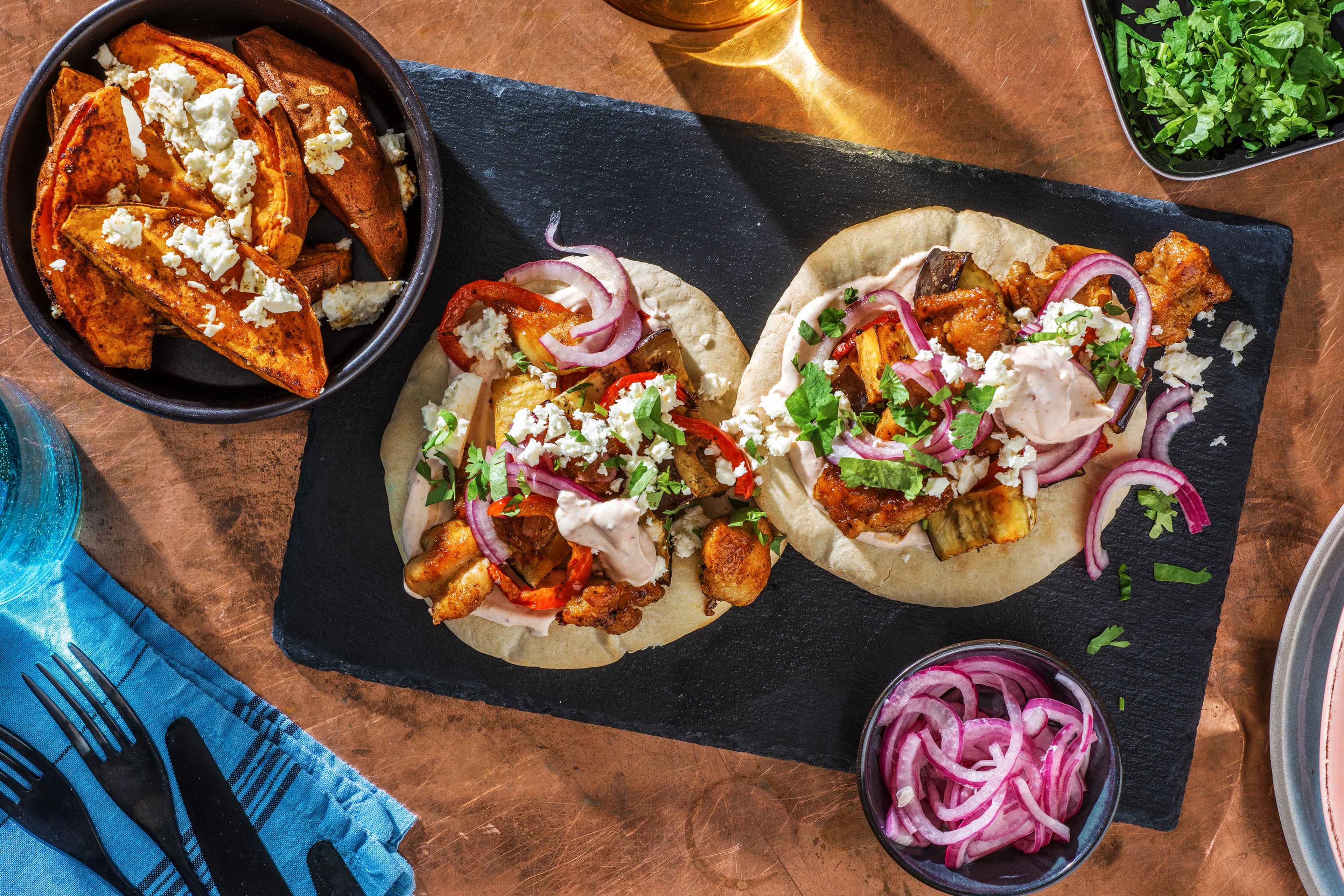 Honey Glazed Chicken Flatbreads Recipe HelloFresh