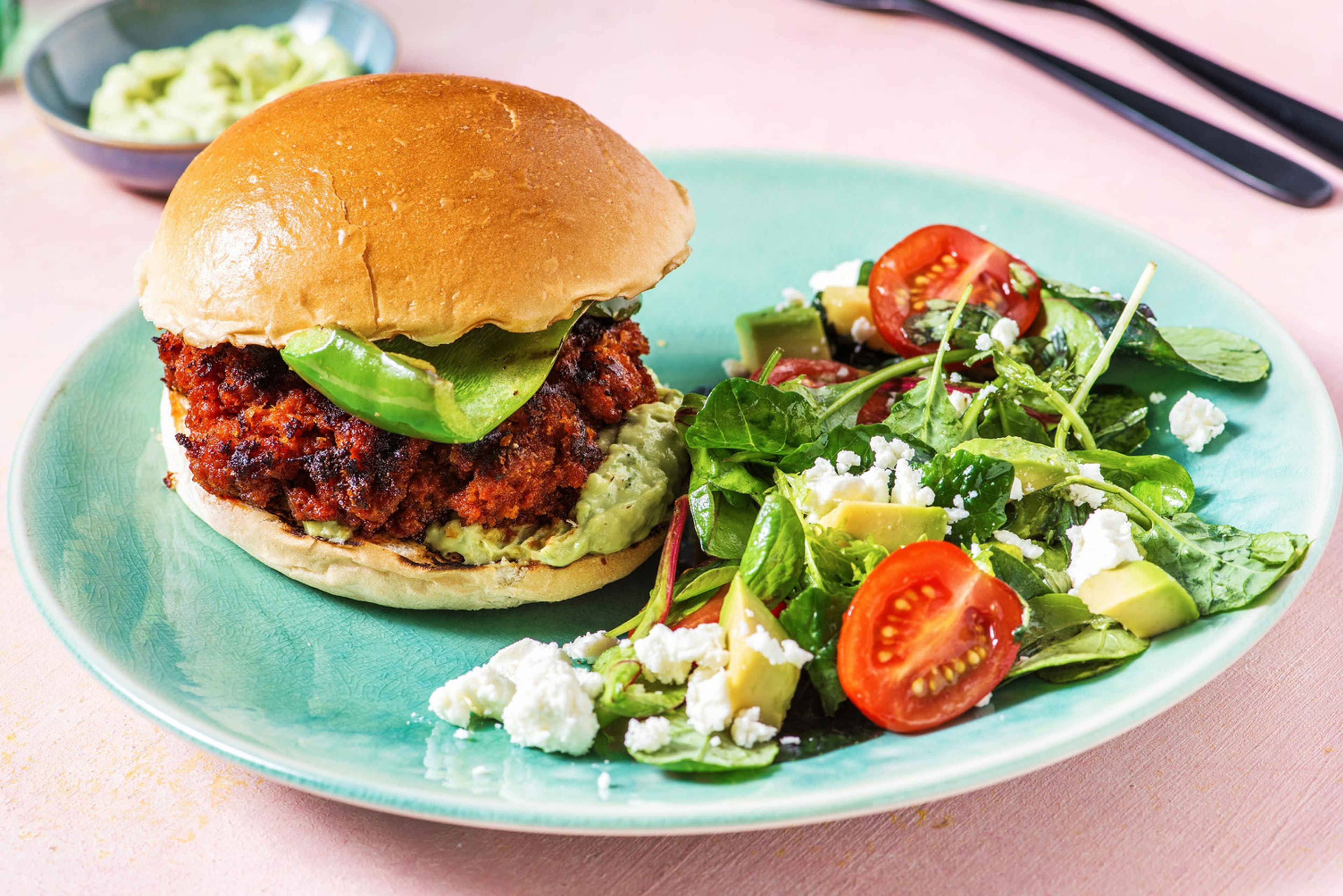 Green Chili Chorizo Burger Recipe HelloFresh