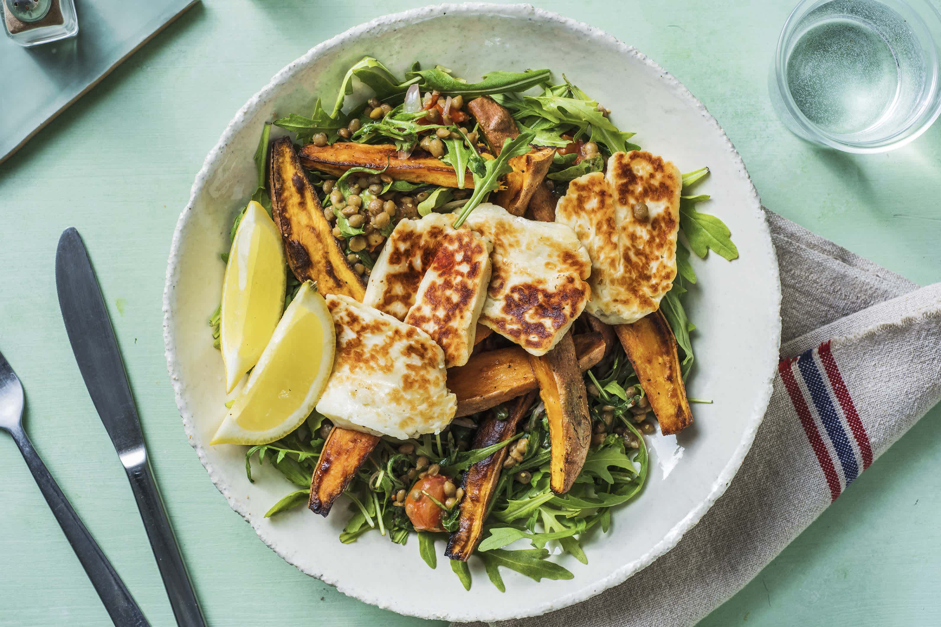 Halloumi mit Linsengemüse Rezept | HelloFresh