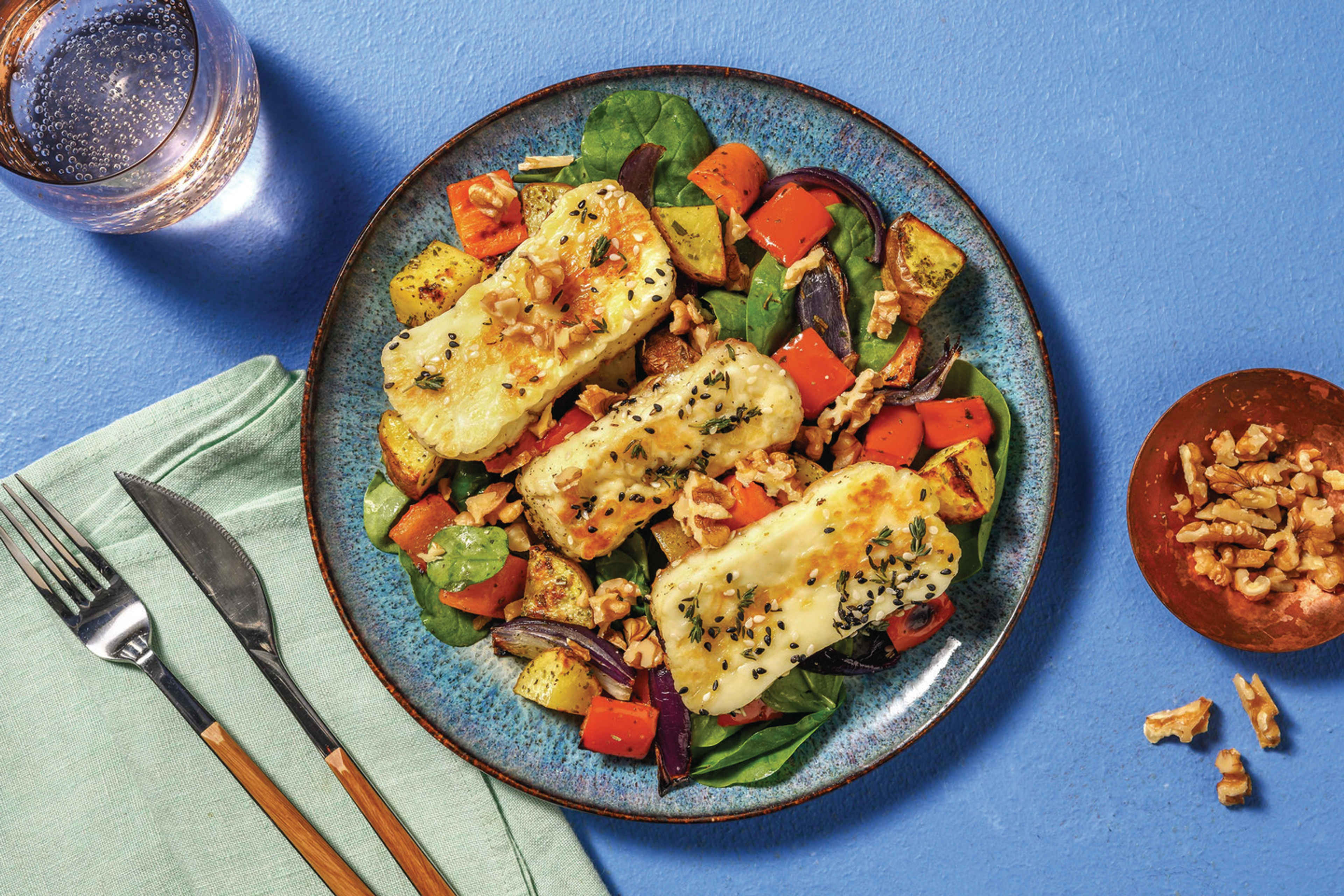 Honey & Sesame Haloumi Recipe HelloFresh