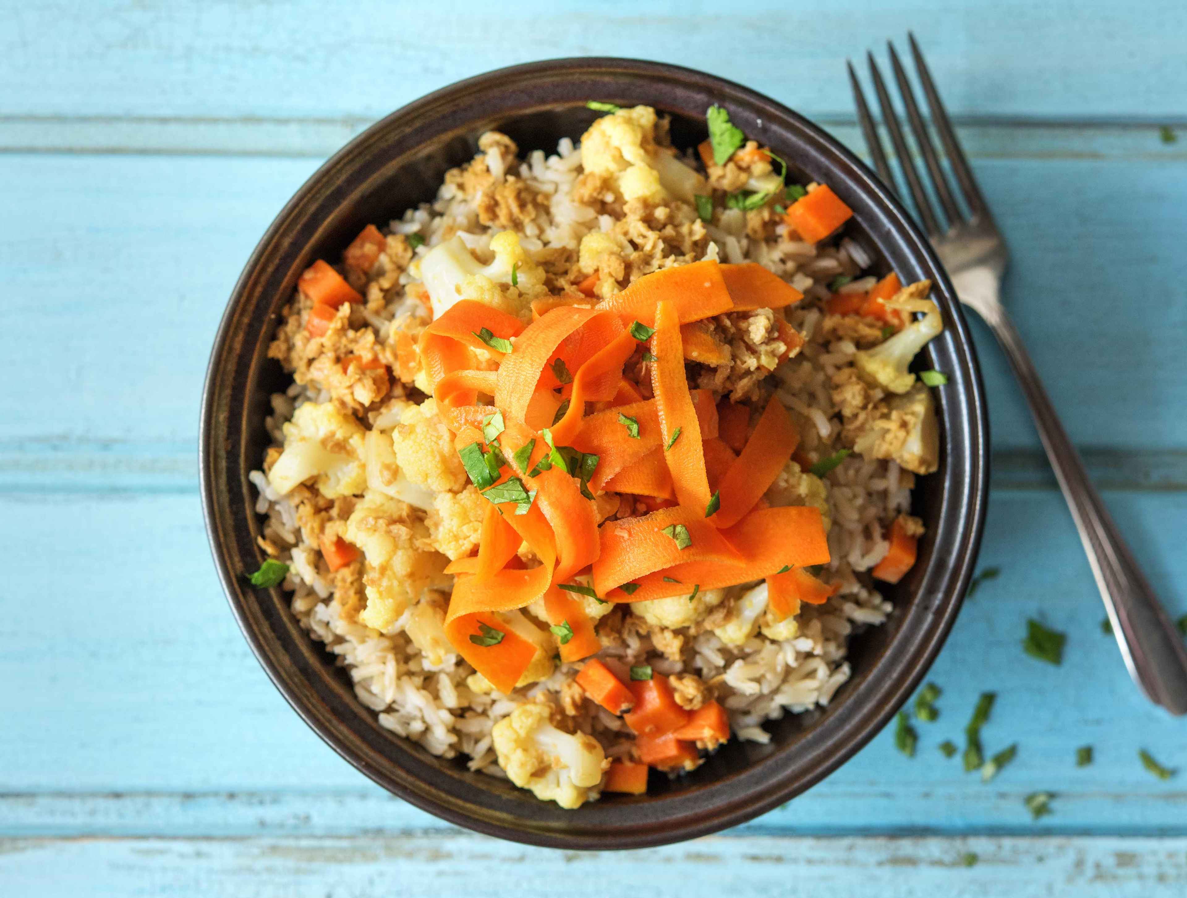Curry indien au haché de seitan et à la coriandre fraîche Recette