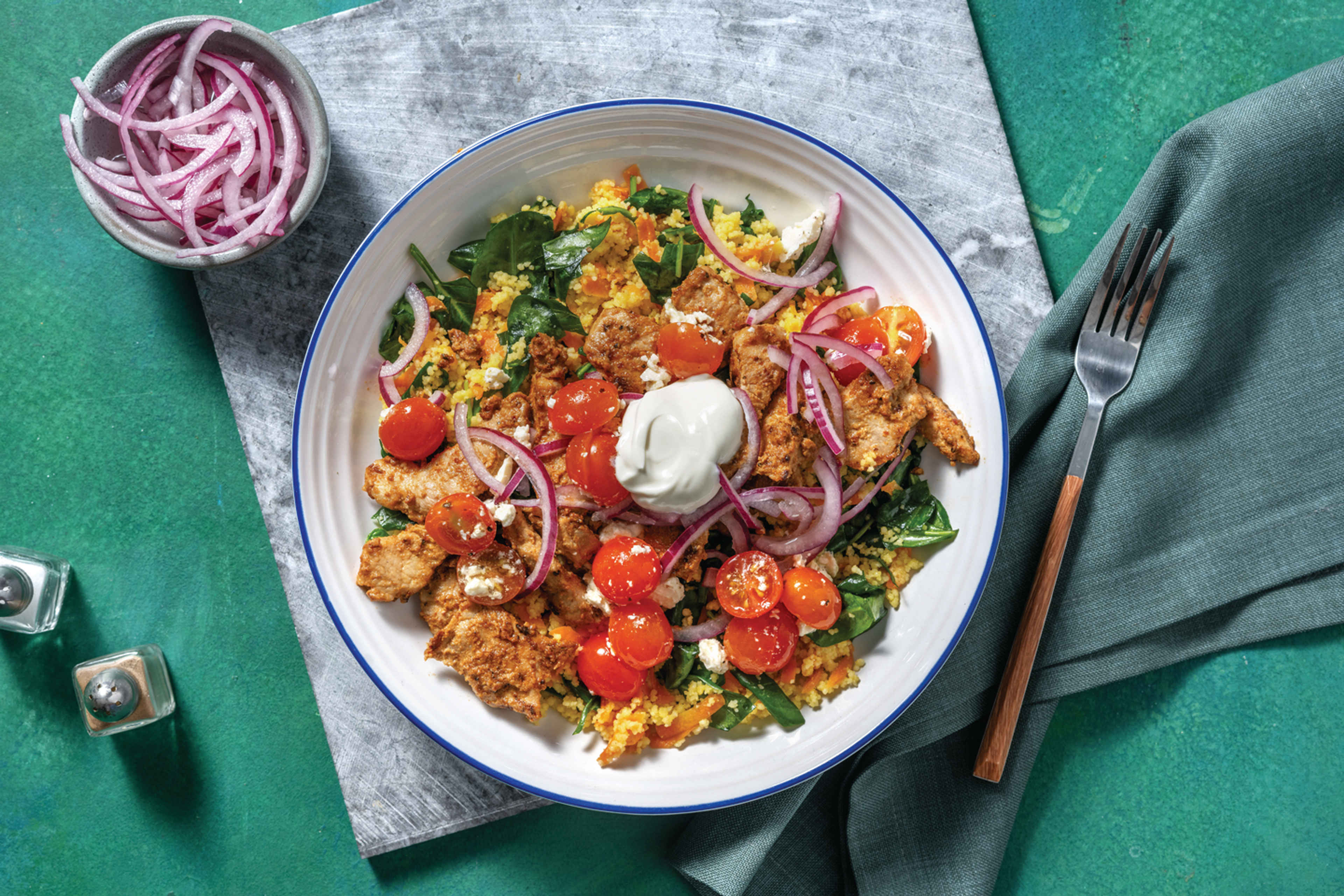 Mediterranean Pork Couscous Bowl Recipe HelloFresh