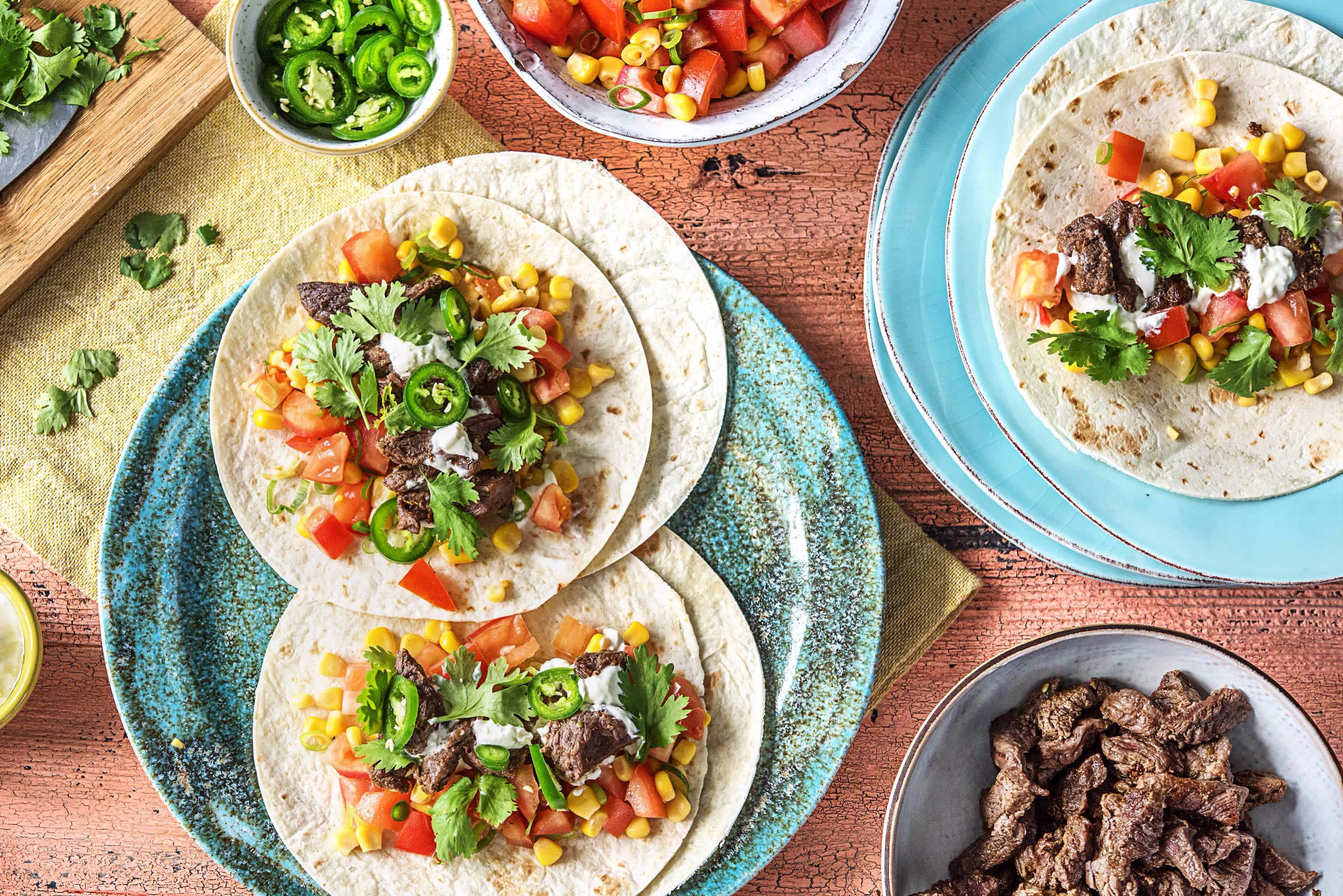OnePan Steak Fajitas Recipe HelloFresh