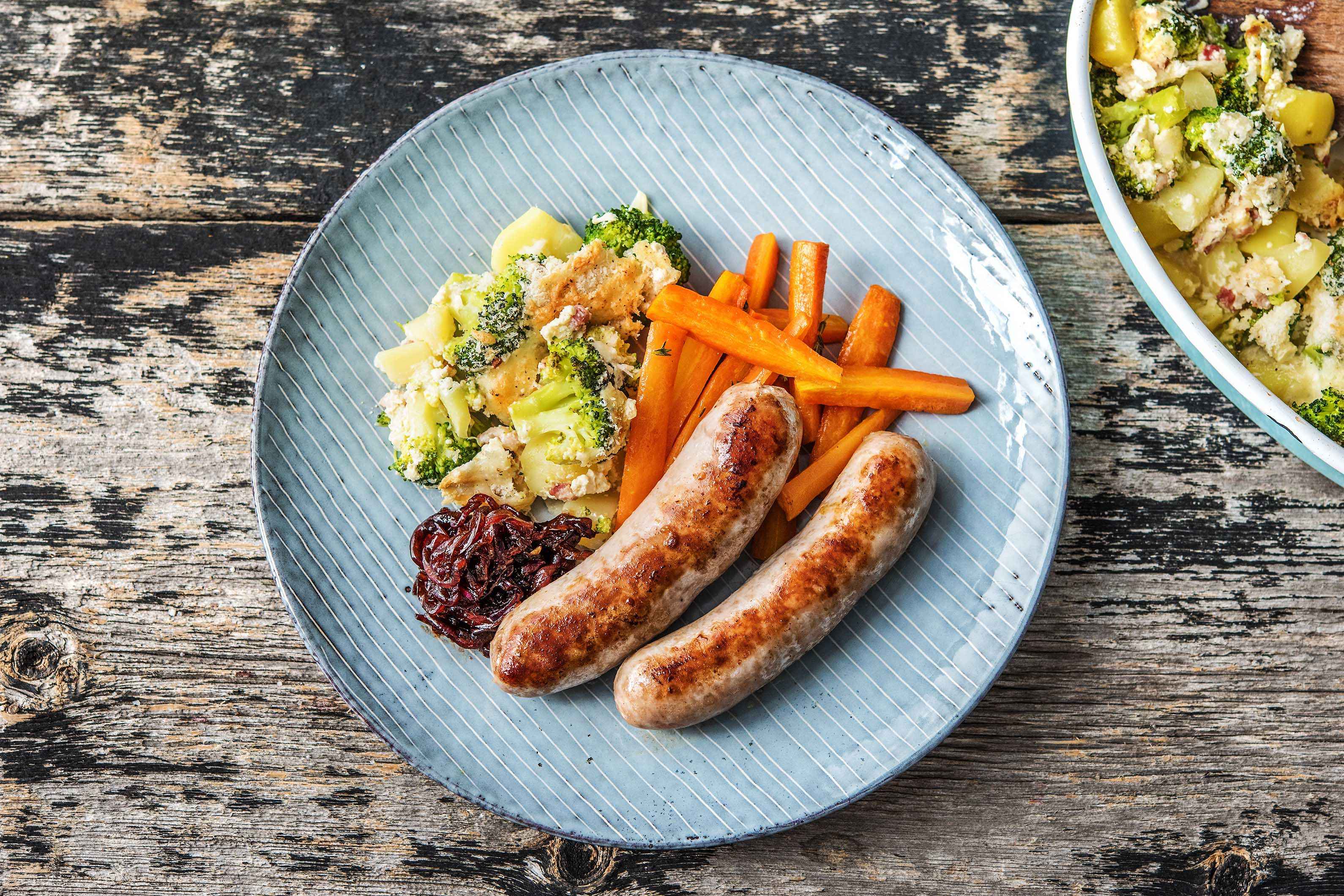 OvenBaked Sausages Recipe HelloFresh