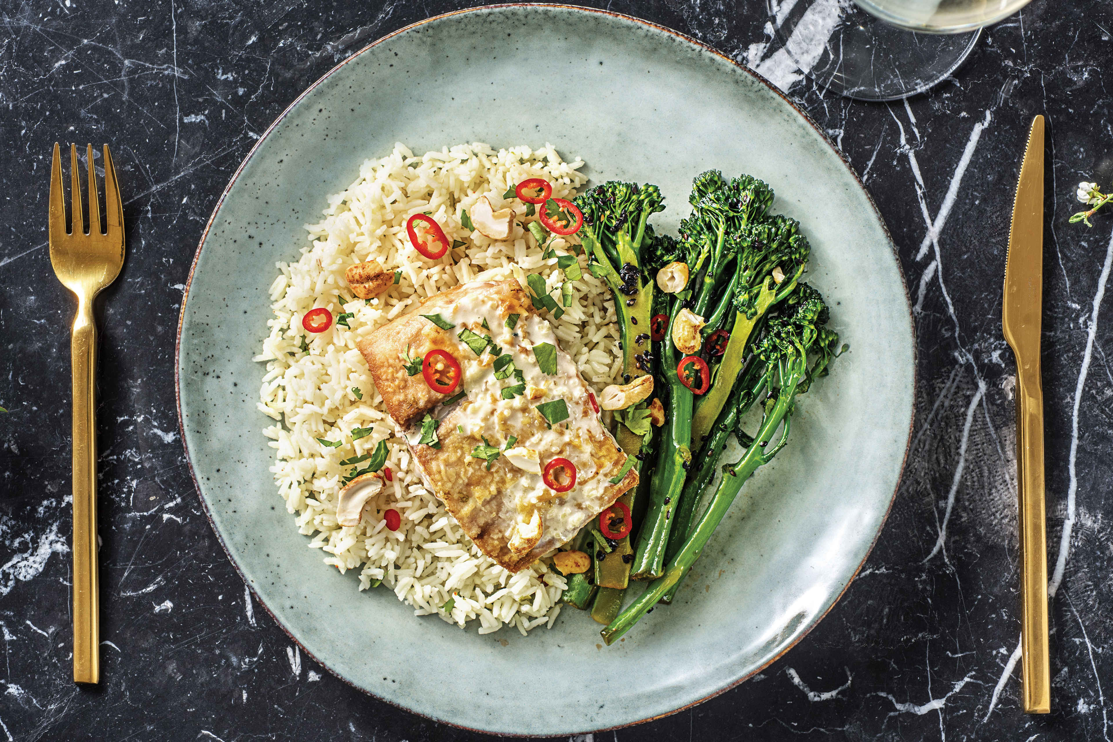 Seared Barramundi with Thai Coconut Sauce Recipe HelloFresh
