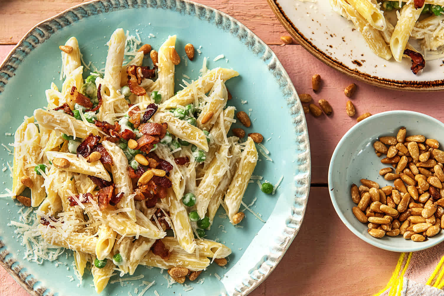 Pea and Bacon Penne