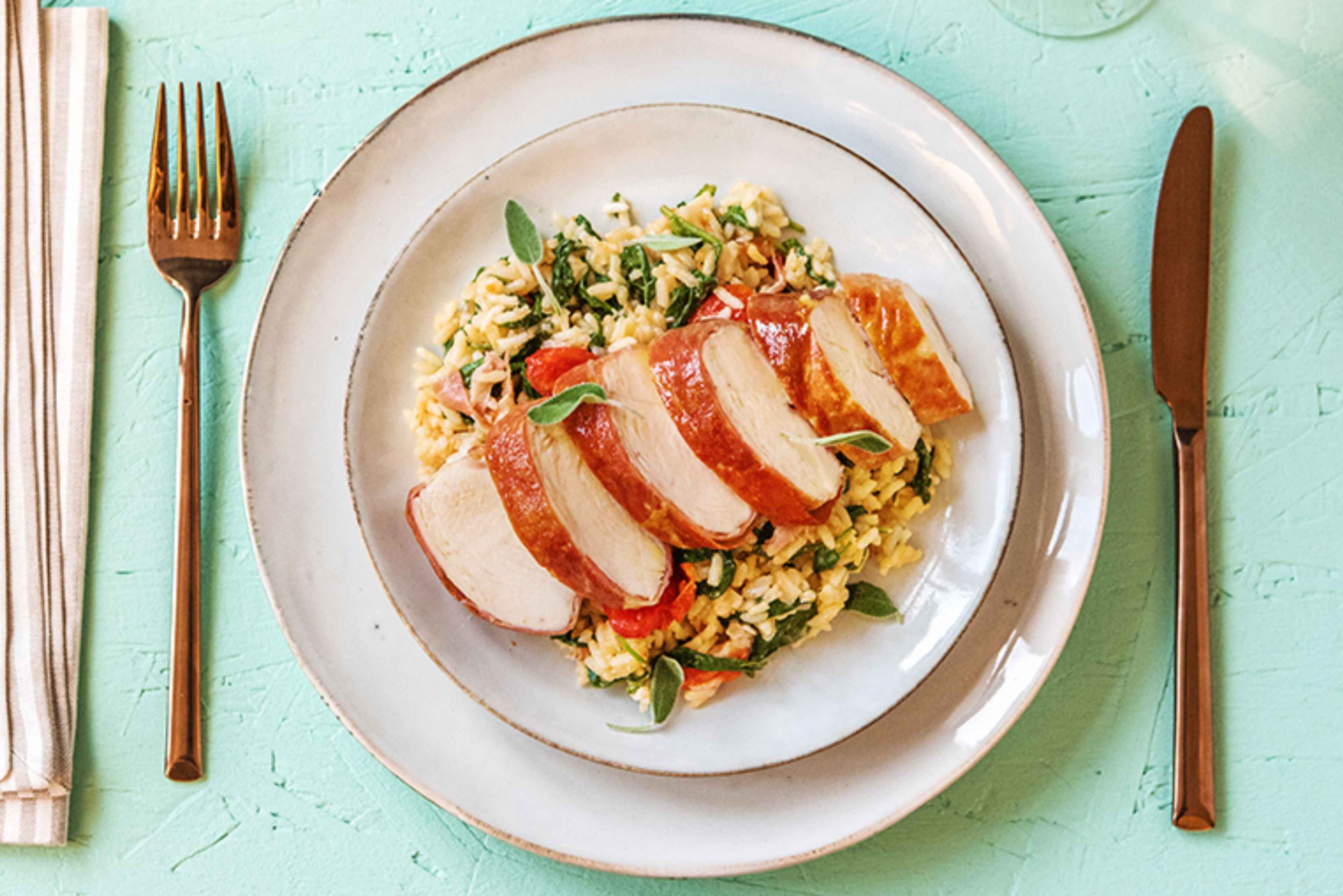 ProsciuttoWrapped Chicken Recipe HelloFresh