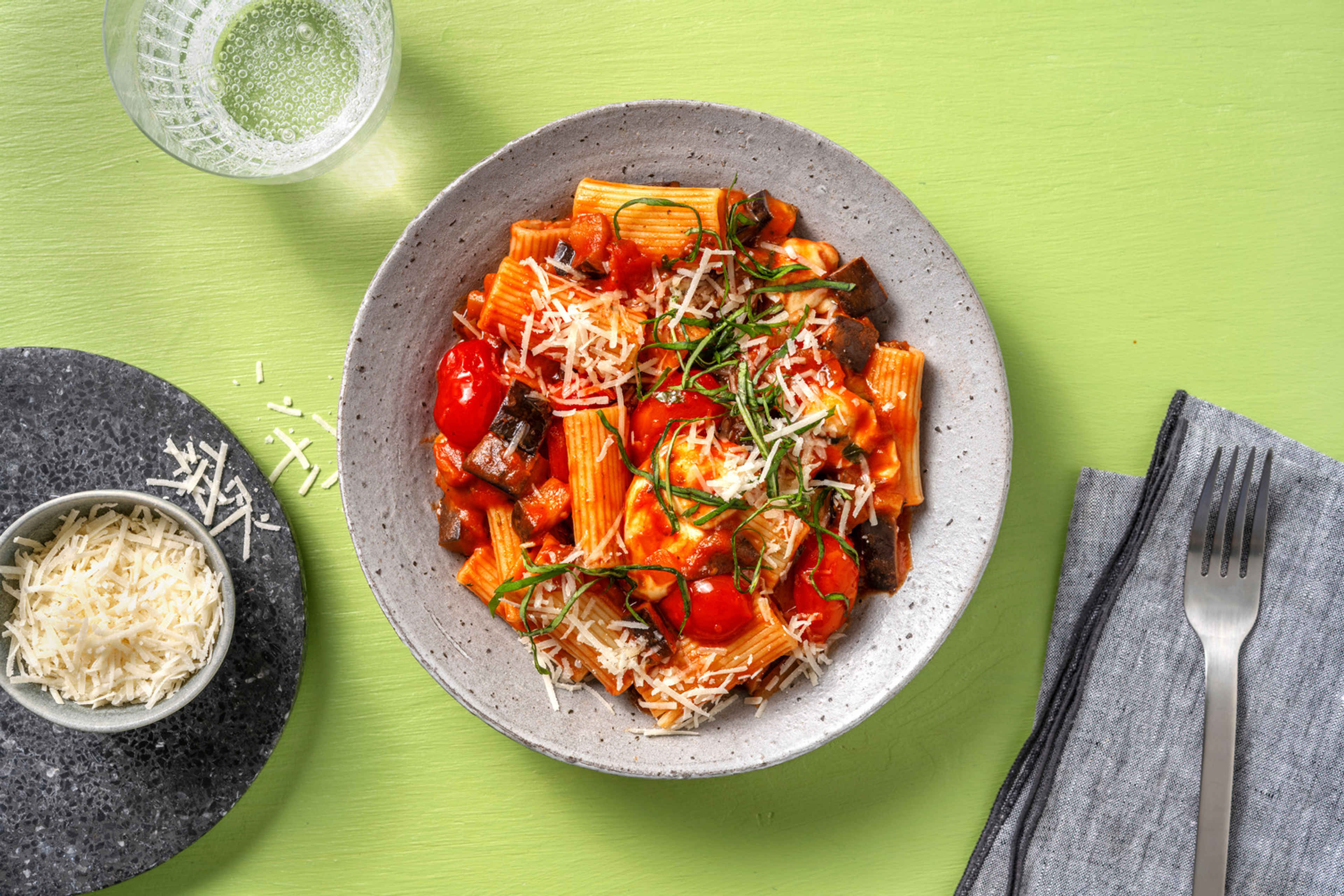 Rigatoni alla norma Recept HelloFresh