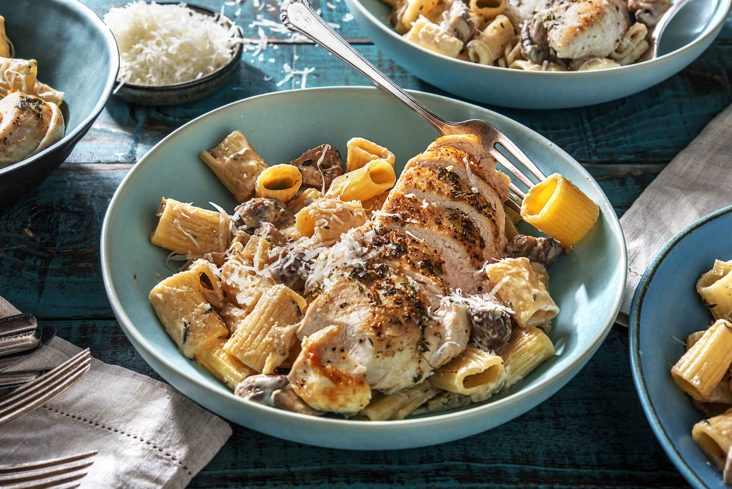 Hellofresh Rigatoni Creamy Chicken and Mushroom Rigatoni Pasta Recipe | HelloFresh