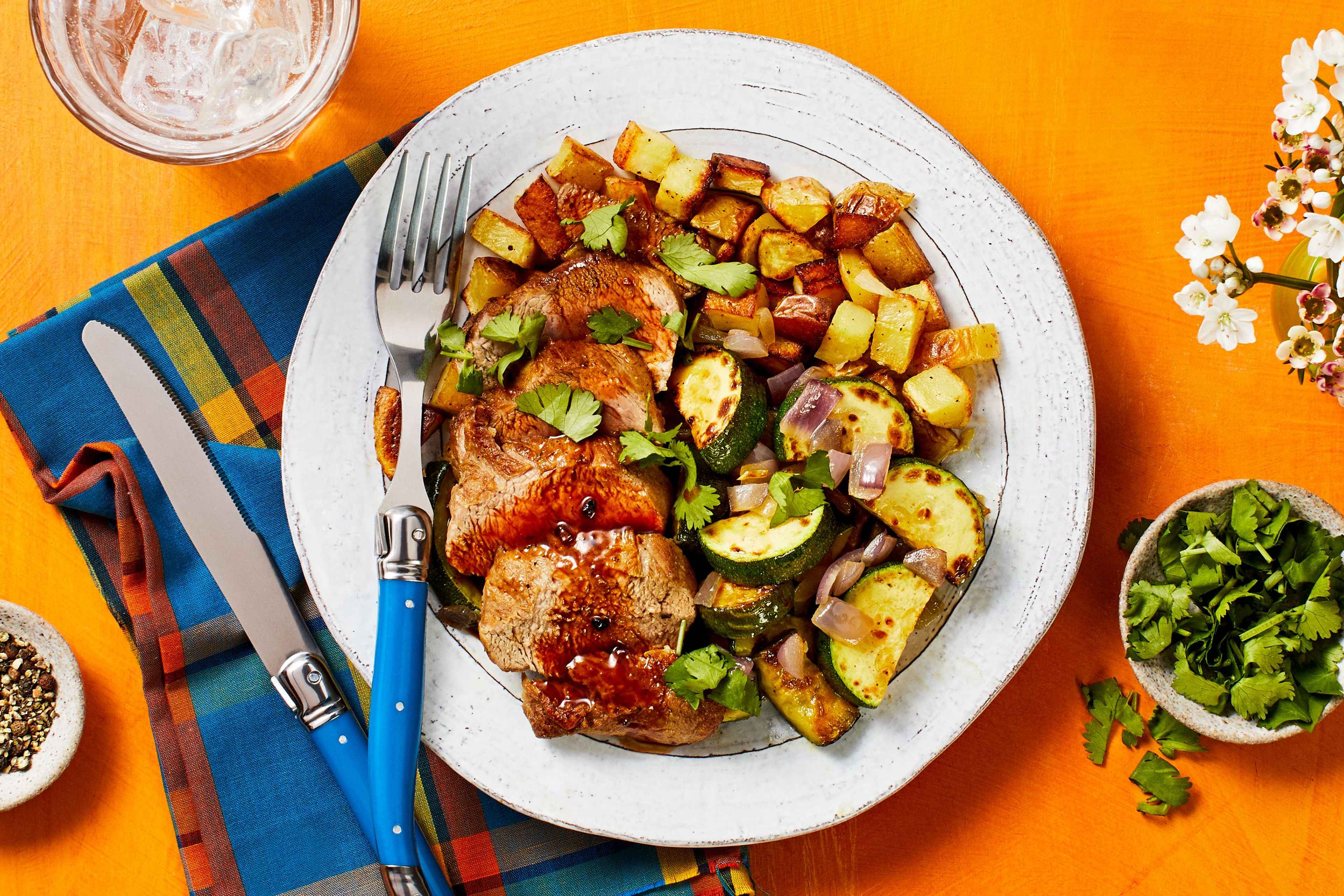 Pork Tenderloin with Zucchini Hash Recipe HelloFresh