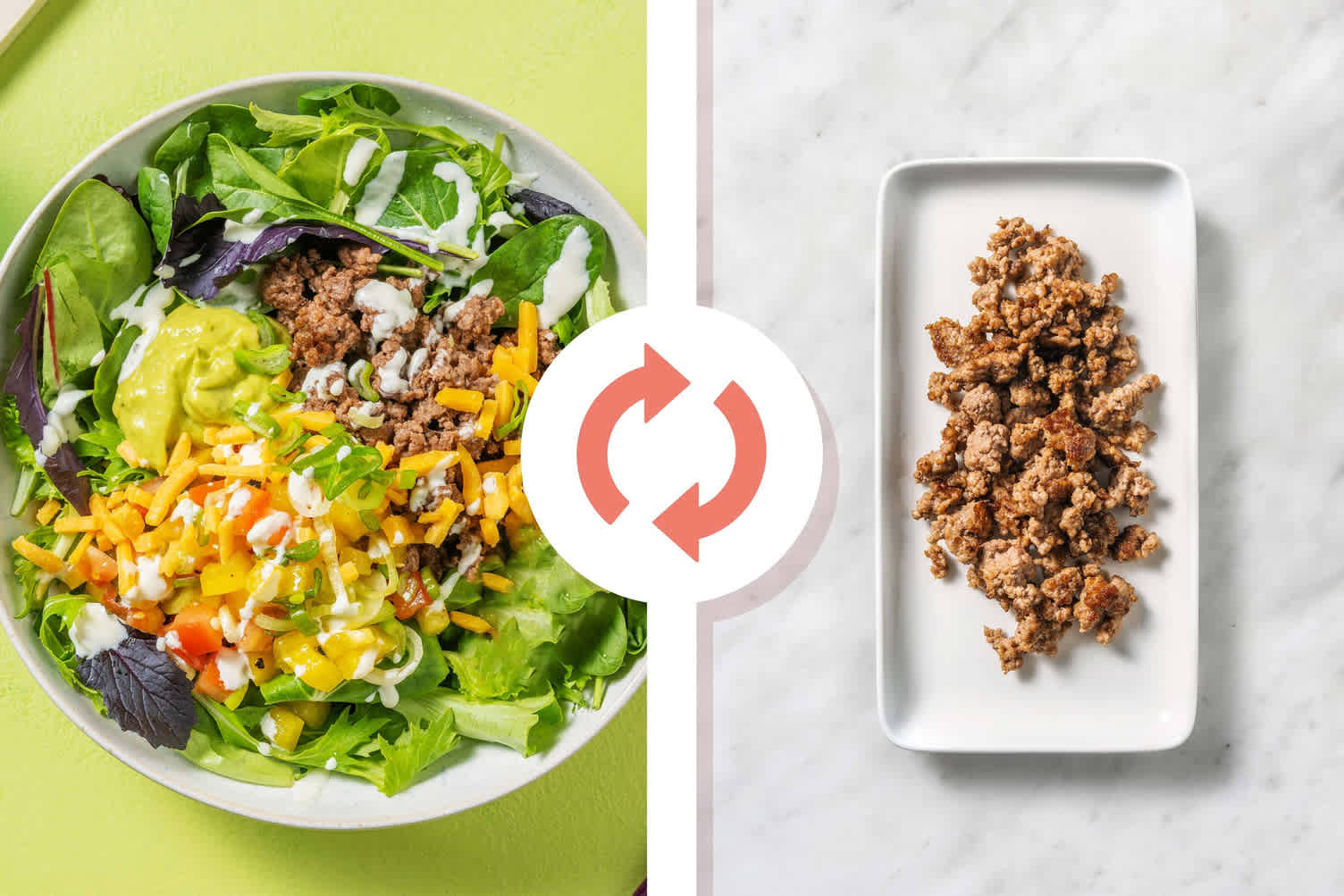 Carb Smart Turkey Taco Salad Bowls