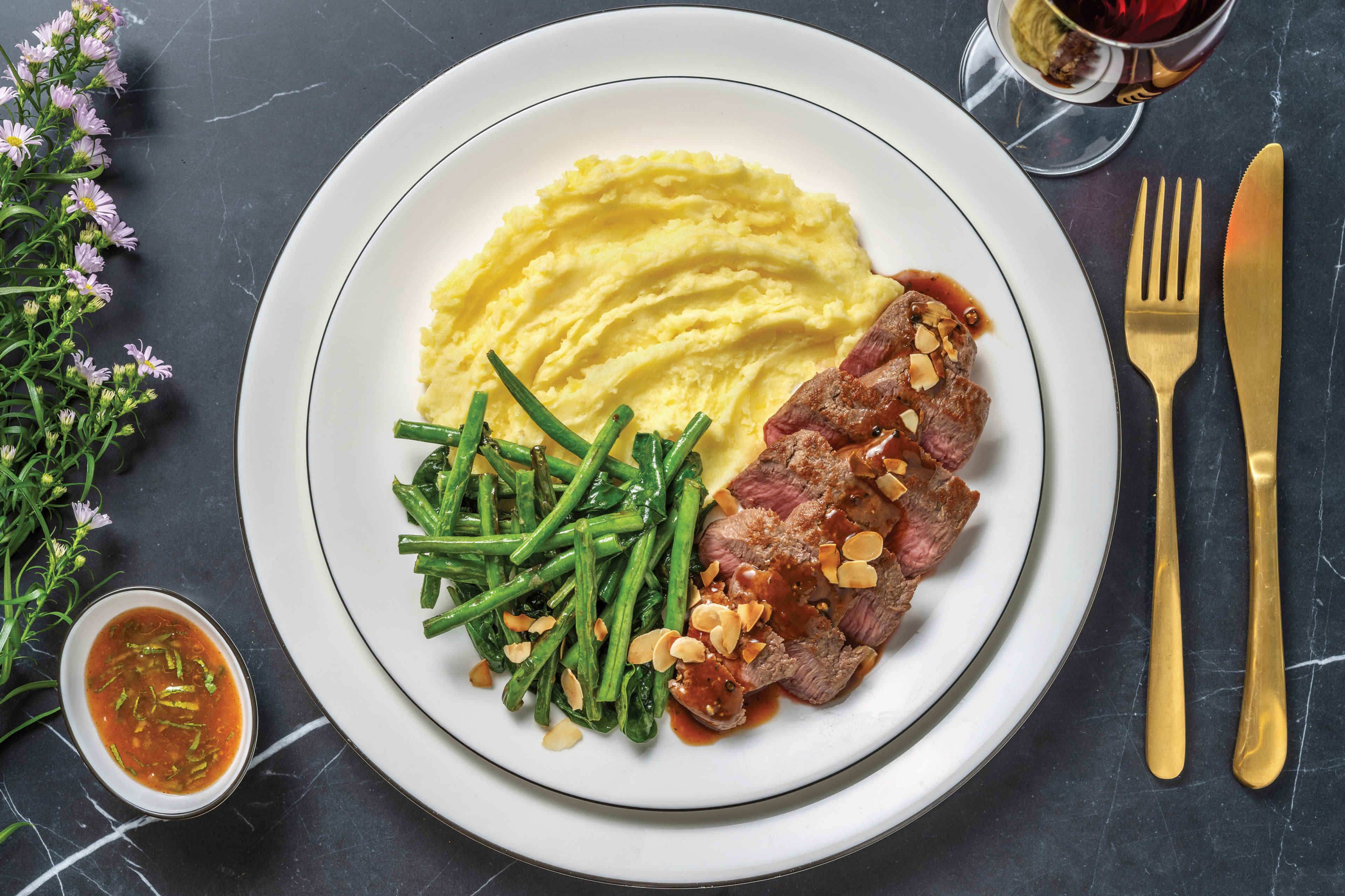 Seared Lamb & Peppercorn Gravy Recipe HelloFresh