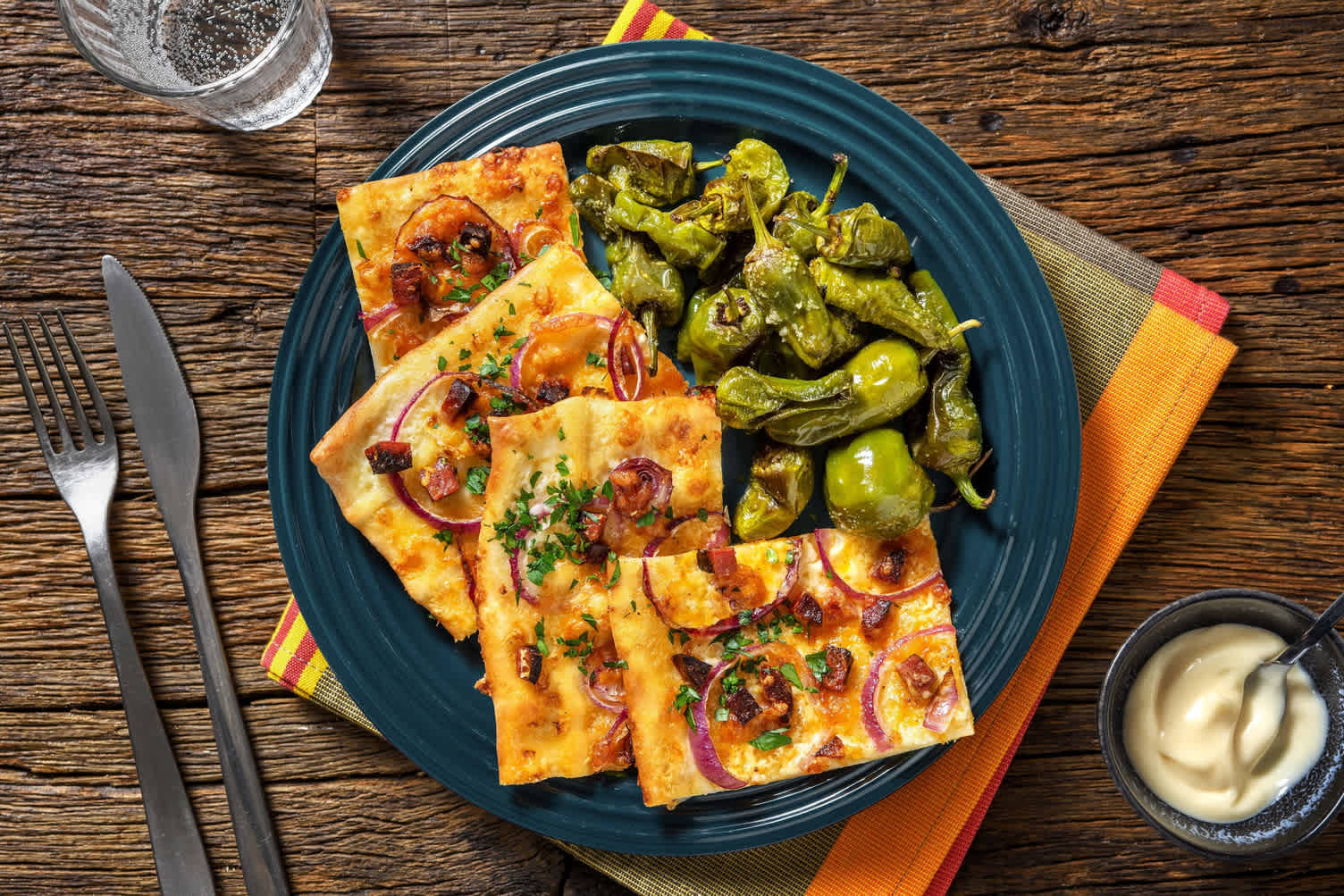 Spanischer Flammkuchen mit Argentinos