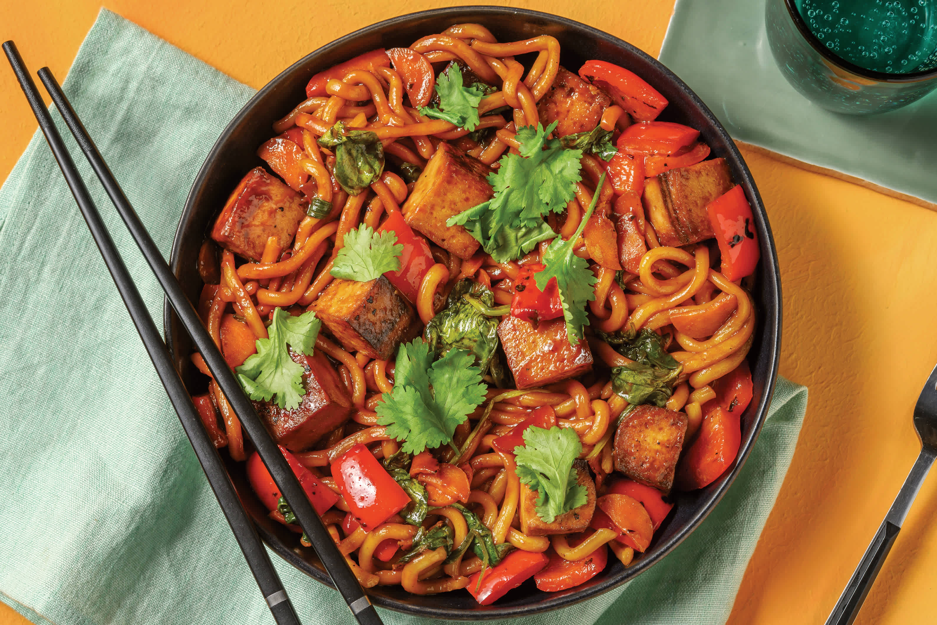 Thai-Style Tofu & Udon Noodle Stir-Fry Recipe | HelloFresh