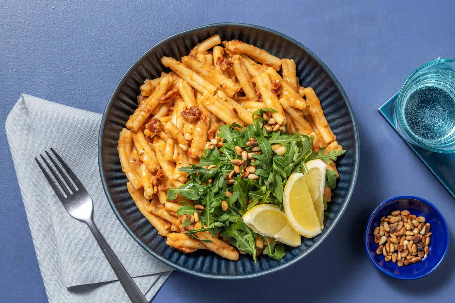 Torchietti mit Butterbohnensauce