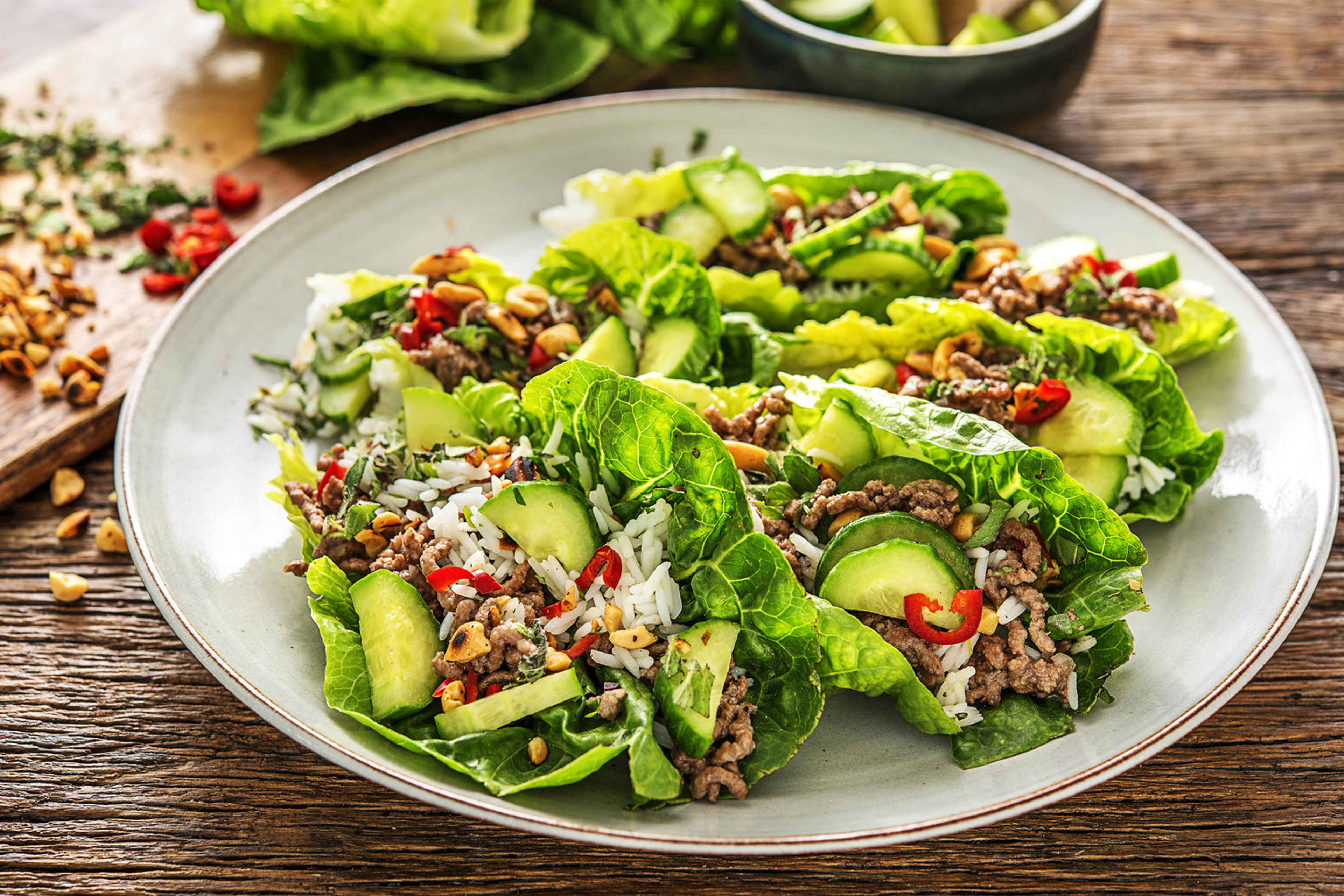 Thai Beef (Larb) Salad Wraps Recipe HelloFresh