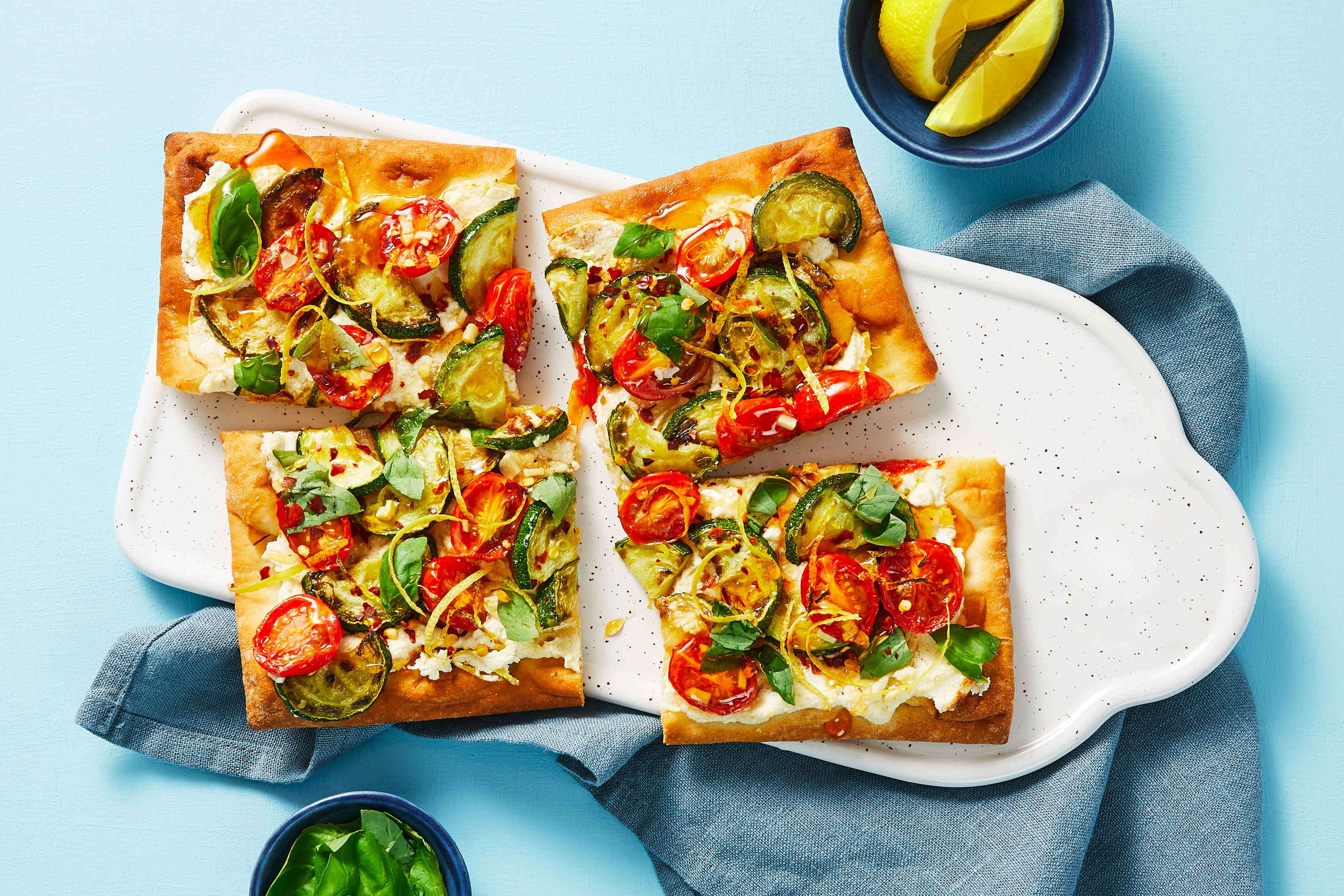 Zucchini & Tomato Flatbreads Recipe HelloFresh