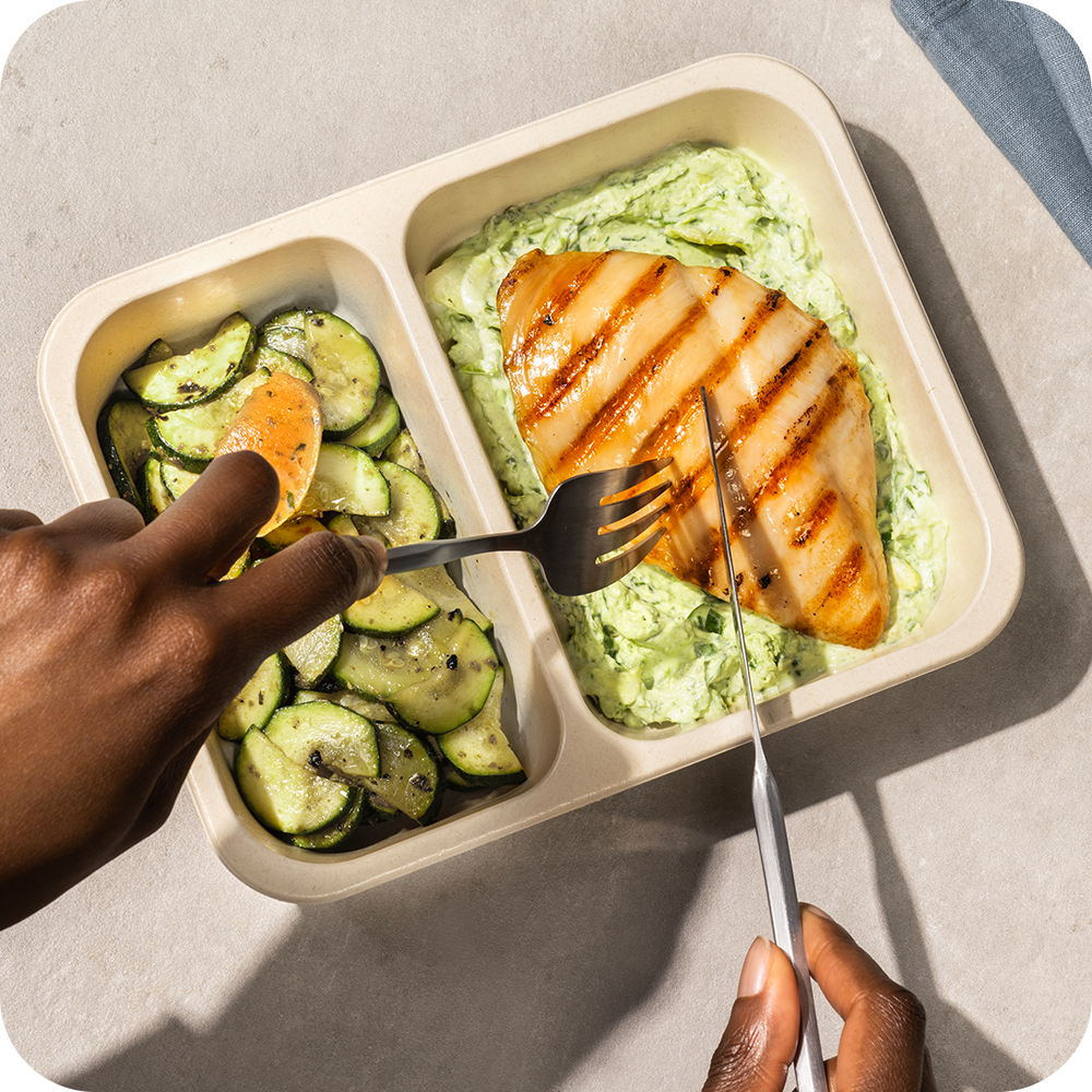 Our meals and add-ons follow strict nutrition and ingredient guidelines – designed by credentialed nutrition experts.