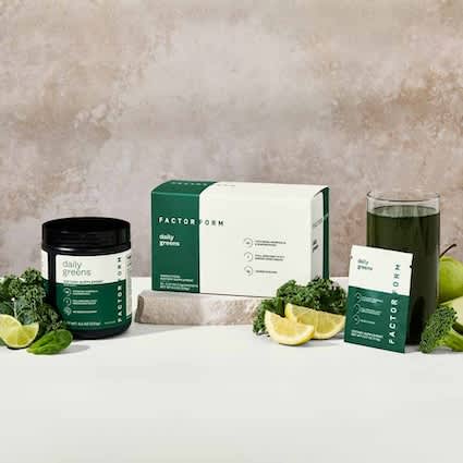 greens product packaging