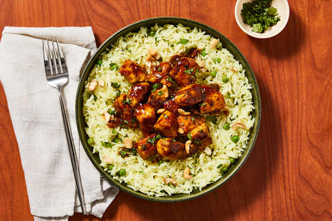 Bols de poulet au chutney de mangues super rapides