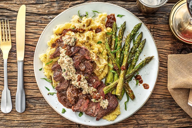 New York Strip Steak with Truffle Butter