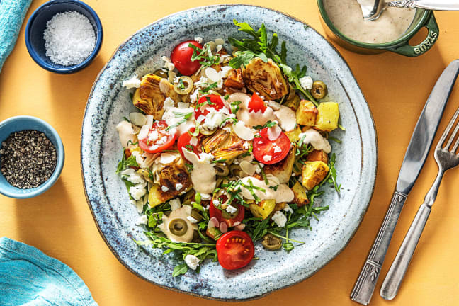 Patatas Bravas and Crispy Artichokes