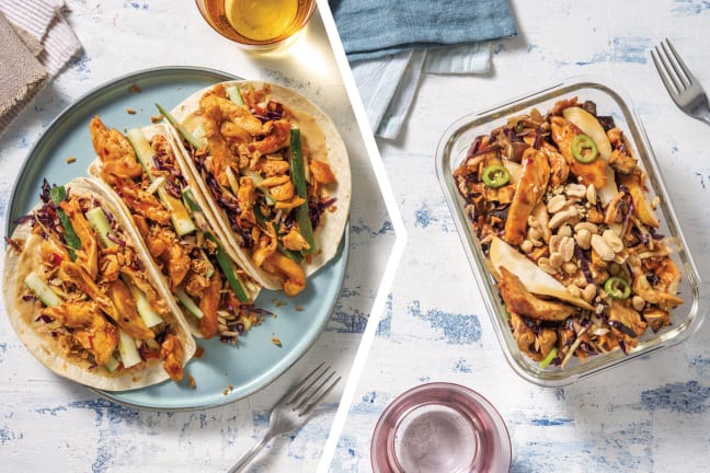 Asian-Style Chicken & Slaw Tacos for Dinner