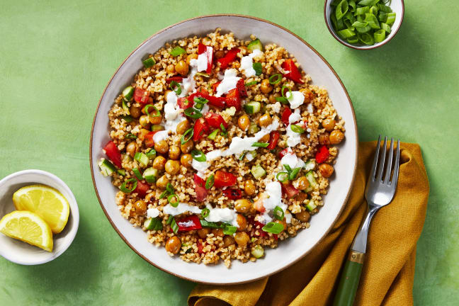 Chicken & Chickpea Tabbouleh Bowls