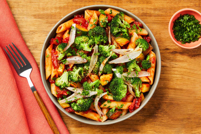 Chicken, Broccoli & Zucchini Pasta