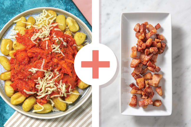 Bacon & Veggie-Loaded Gnocchi 