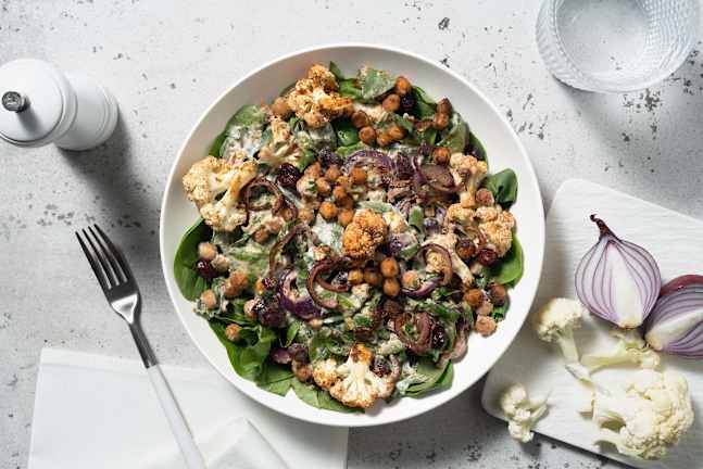 Levantinischer Blumenkohlsalat mit Tahini