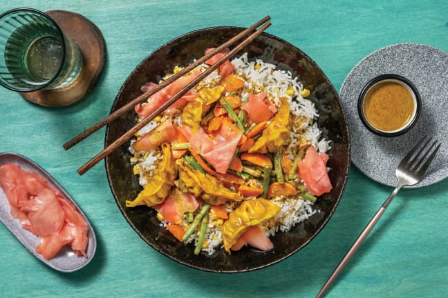 Veggie Gyoza Golden Curry