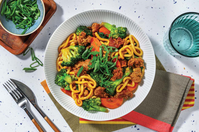 Sticky Chinese-Style Pork Noodles