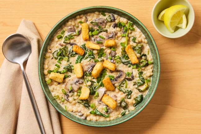 Creamy Mushroom Chowder with Couscous