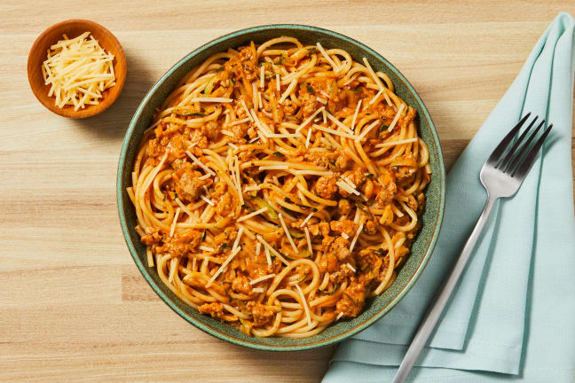 Turkey Ragù Spaghetti