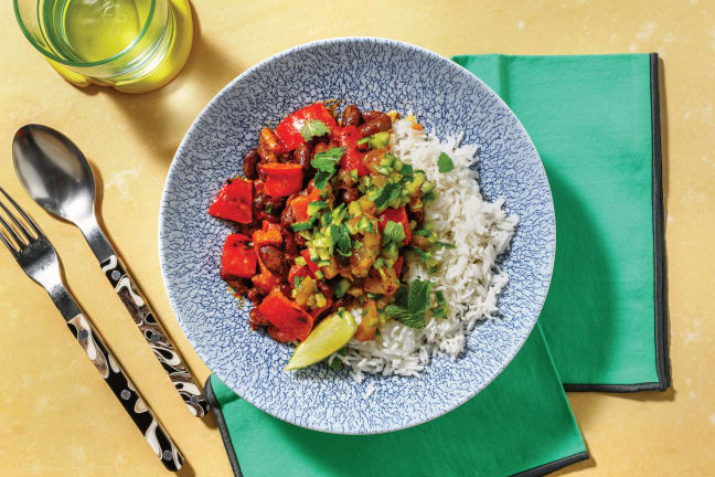 Caribbean Coconut Beef & Kidney Bean Curry