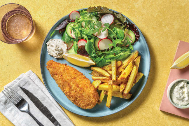 Classic Crumbed Chicken & Chips